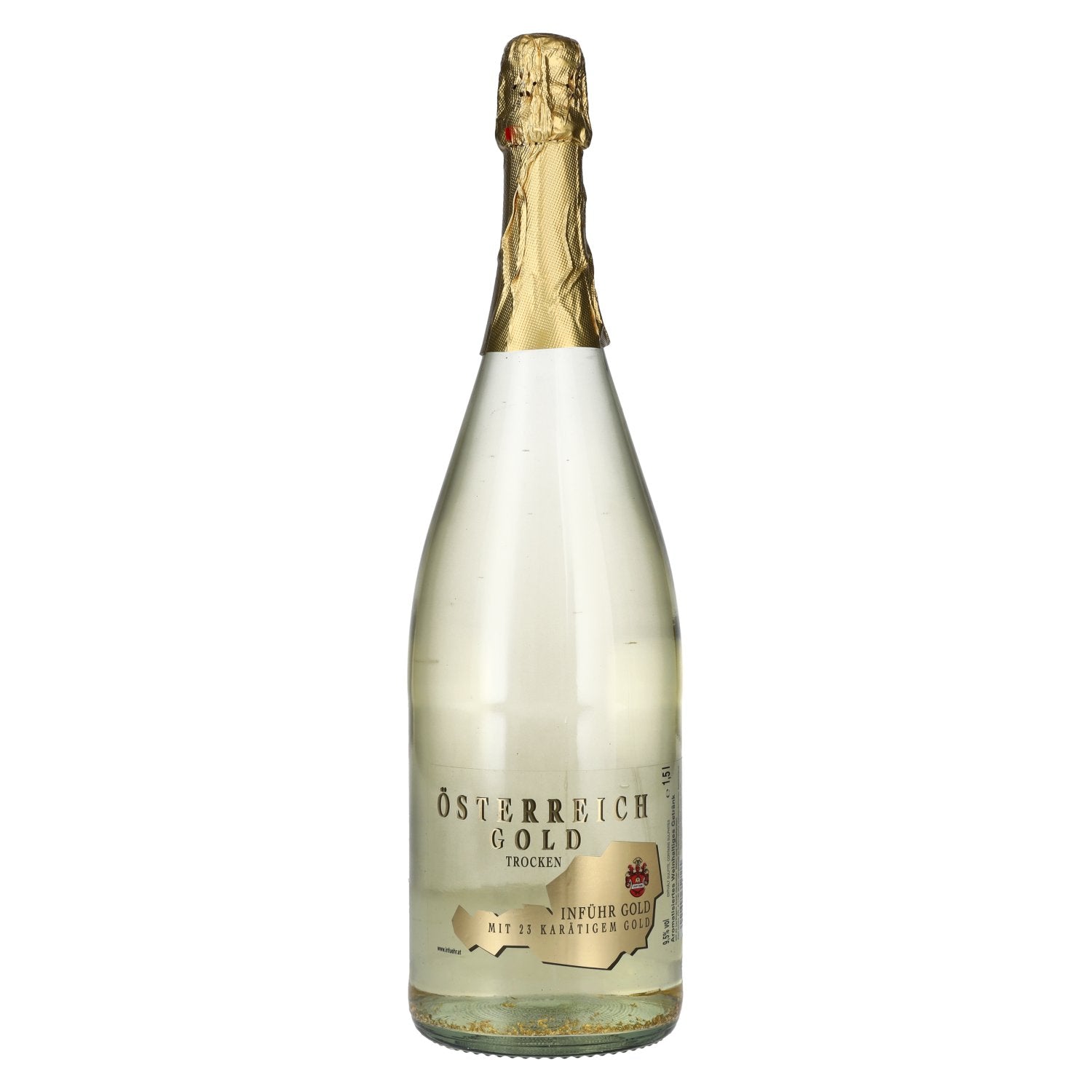 Österreich Gold - mit 23 Karat Blattgold 9,5% Vol. 1,5l