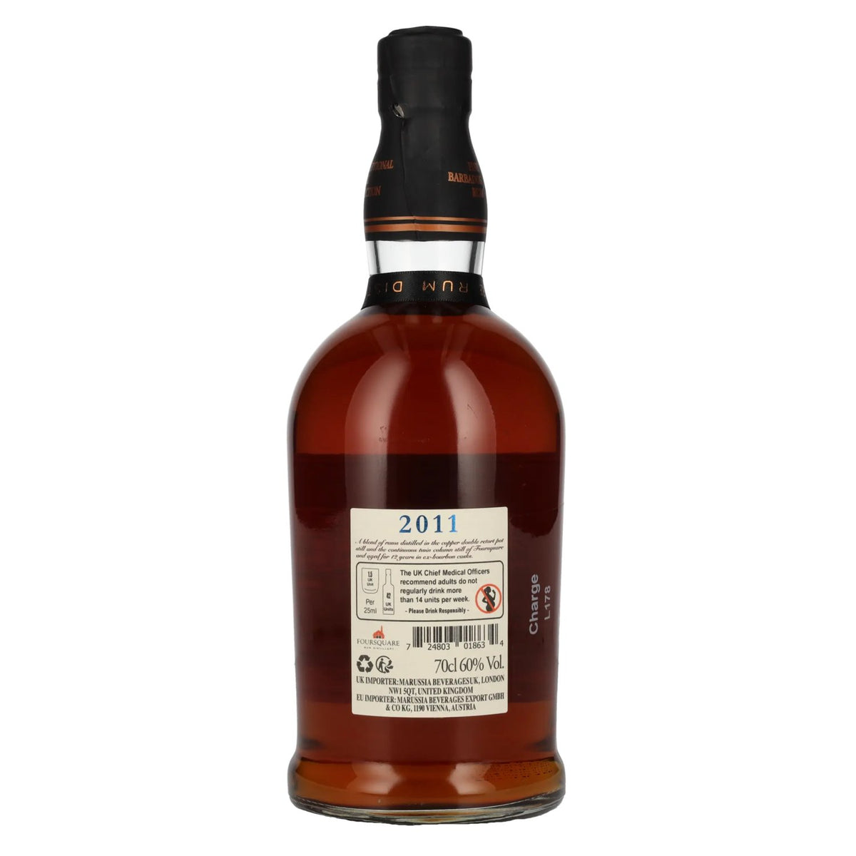Foursquare 12 ans d'âge « Exceptional Cask » SELECTION MARK XXIV 2011 60 % vol. 0,7 l