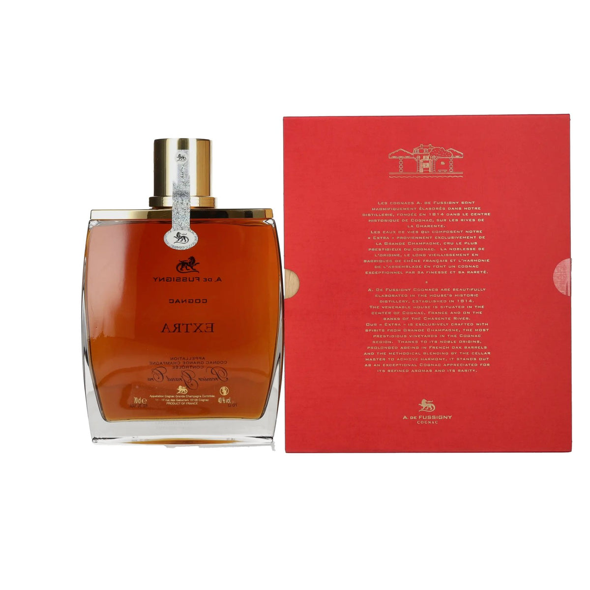 A. de Fussigny EXTRA Premier Grand Cru Cognac 40% Vol. 0,7l in geschenkverpakking