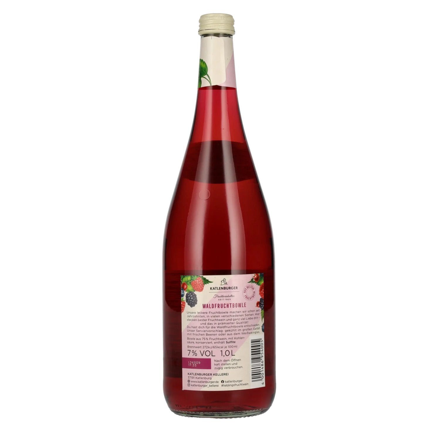 Katlenburger Fruchtbowle Fruits des bois 7% vol. 1l
