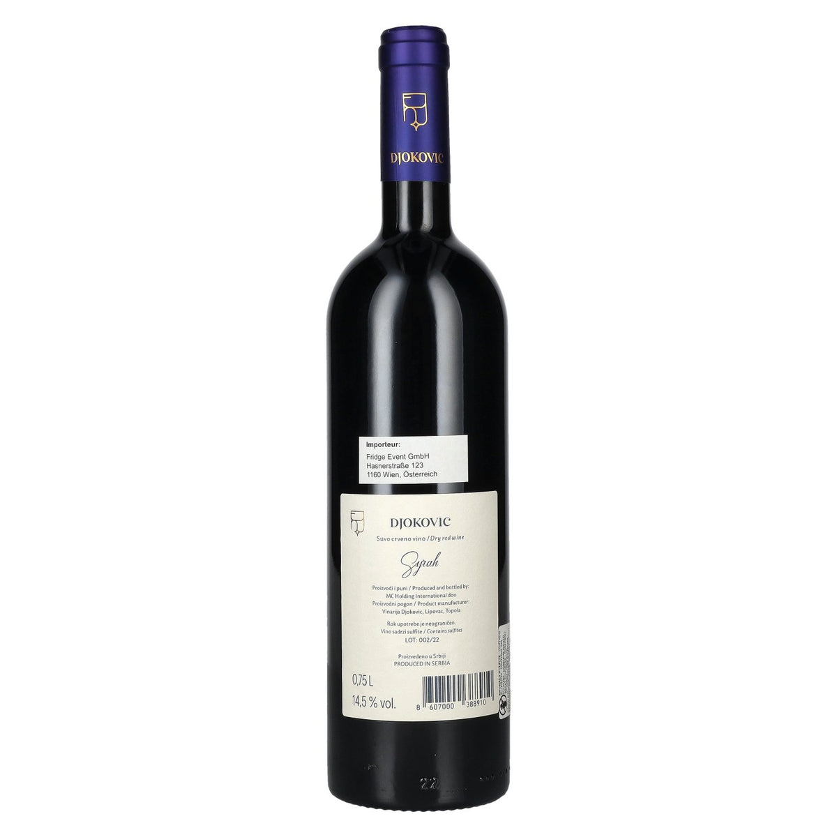 Djokovic Syrah 14,5% Vol. 0,75l