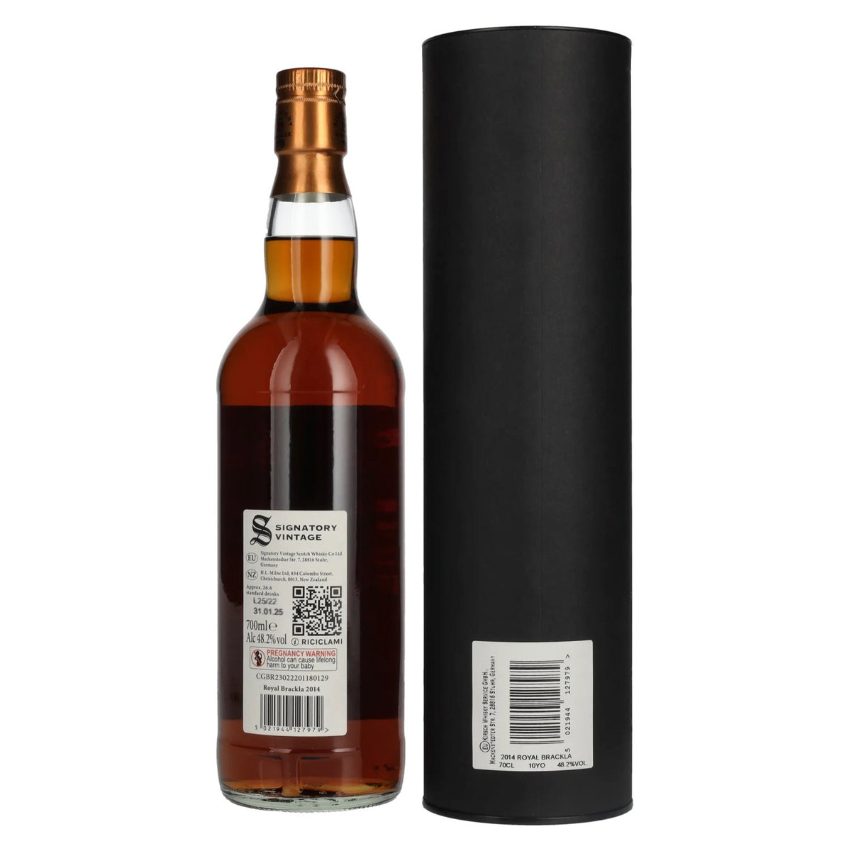 Signatory Vintage Small Batch Edition ROYAL BRACKLA 10 Years Old Single Malt #17 2014 48.2% vol. 0.7 l in a gift box