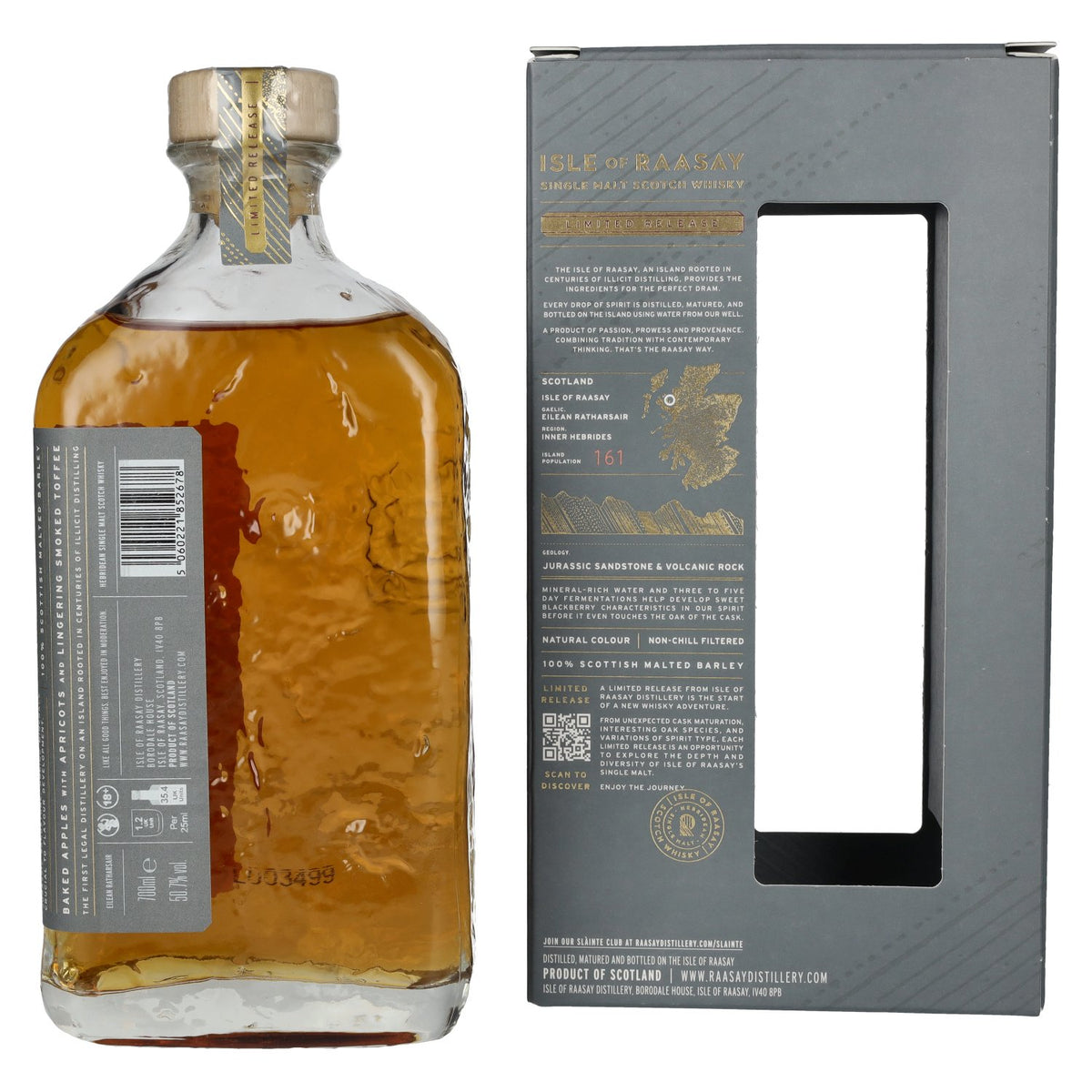 Isle of Raasay Marsala Cask Single Malt Limited Release 50.7% ABV 0.7l in a gift box