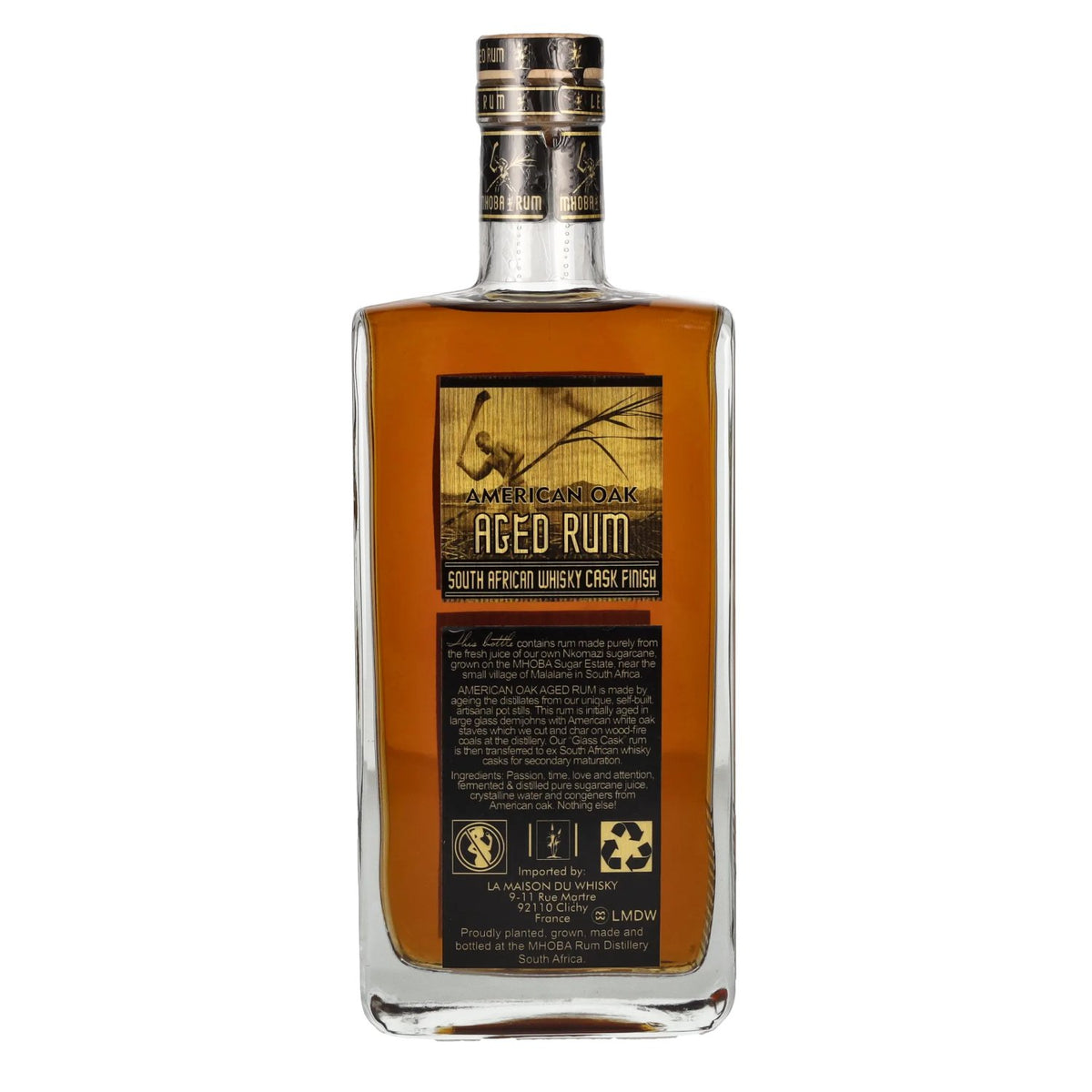MHOBA Rum American Oak AGED 43 % vol., 0,7 l