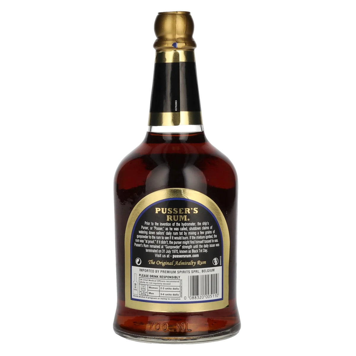 Pusser's Rum Gunpowder Proof 54,5 % vol. 0,7 l