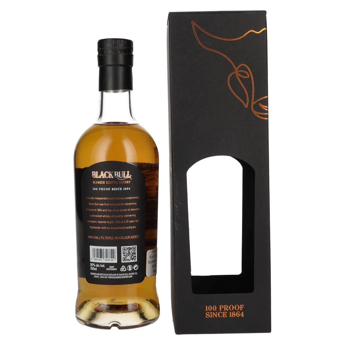 Duncan Taylor Black Bull Whisky 12 jaar oude blended Scotch whisky 50% vol. 0,7 l in geschenkverpakking