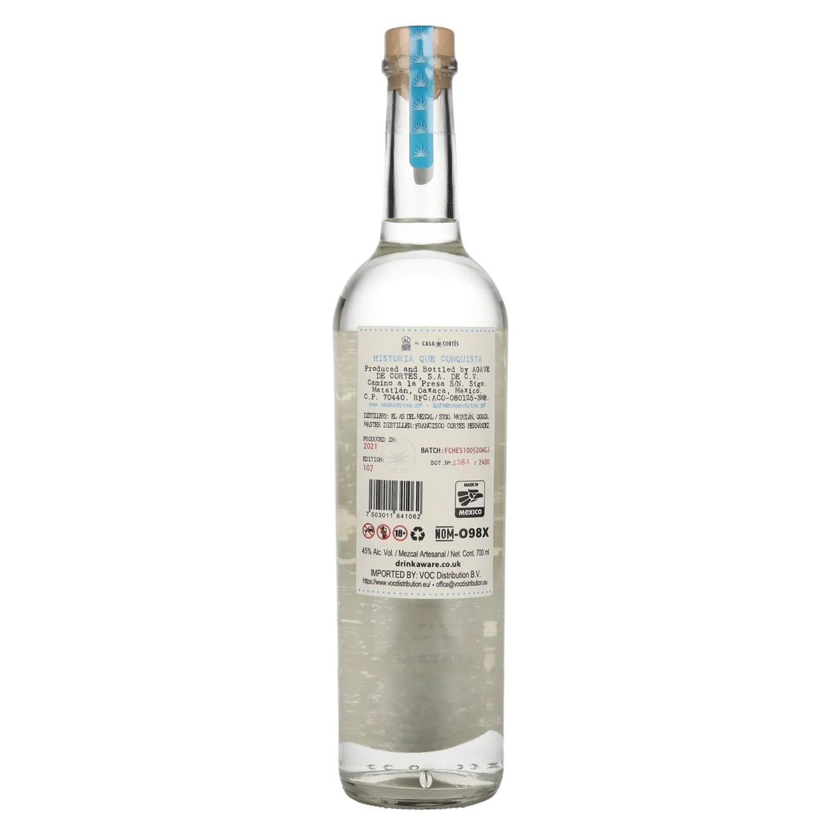 Agave de Cortés Mezcal Artesanal JOVEN 45% vol. 0,7l