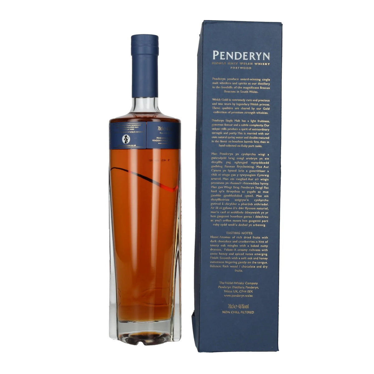 Penderyn PORTWOOD Single Malt Welsh Whiskey 46% Vol. 0,7l in Geschenkbox