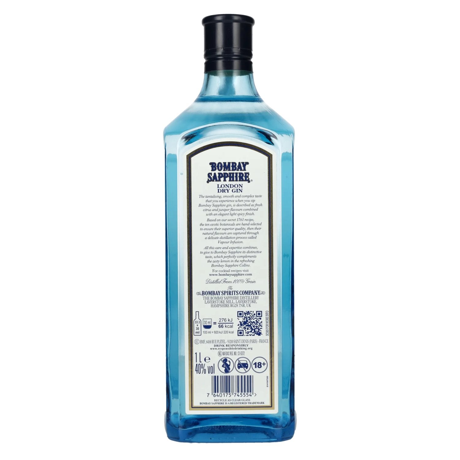 Bombay SAPPHIRE London Dry Gin 40% Vol. 1l