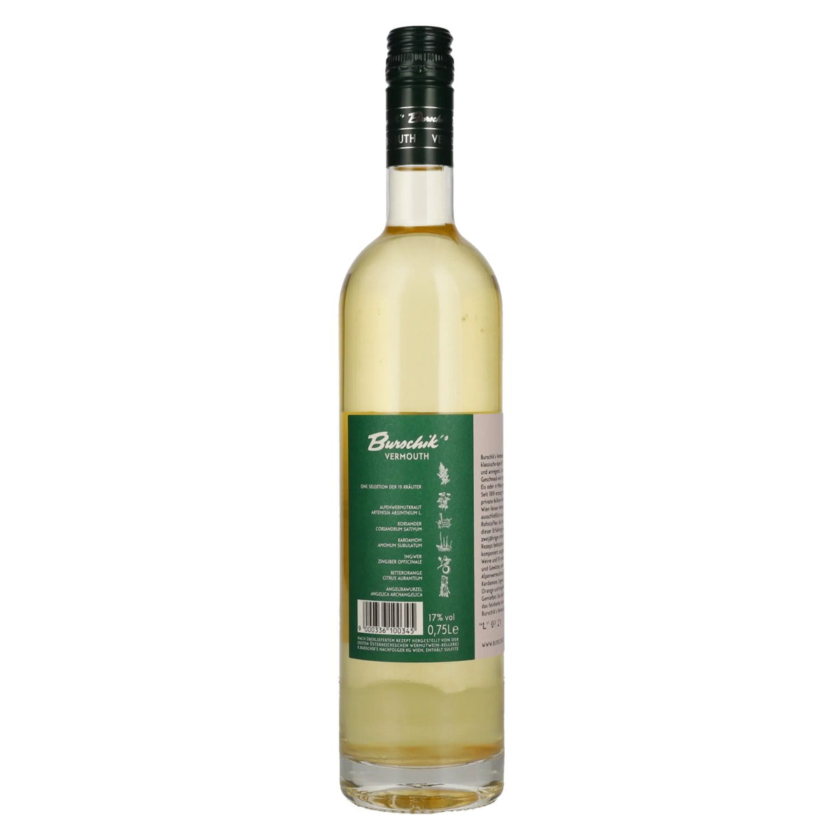 Burschik's Vermouth Dry 17% vol. 0,75 l