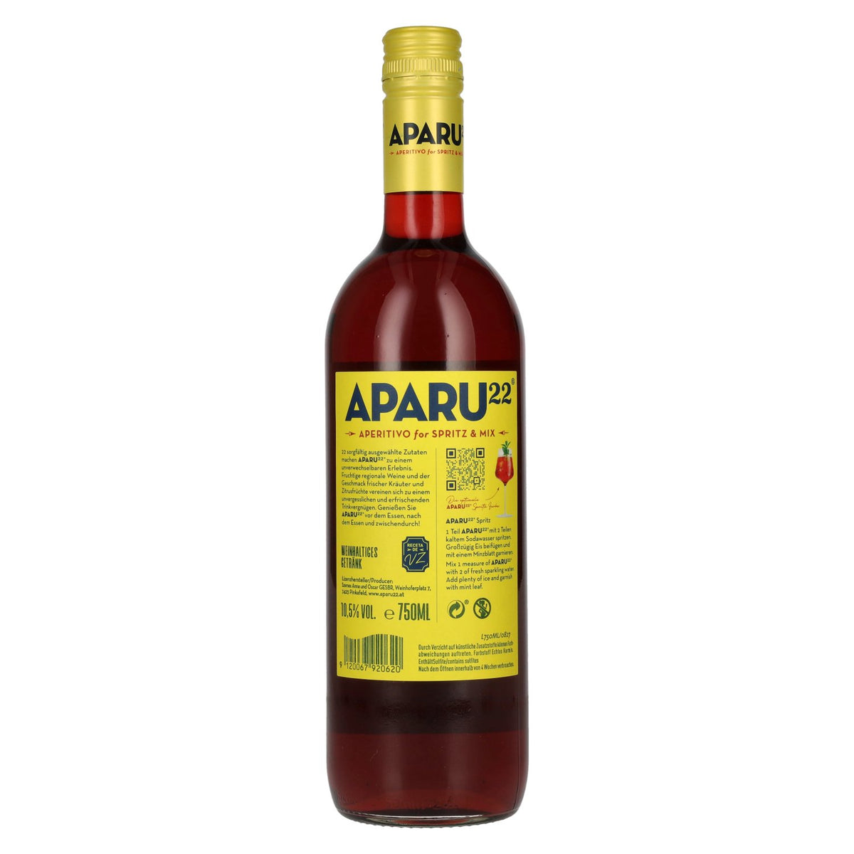 APARU22 Aperitivo for Spritz & Mix 10,5% Vol. 0,75l