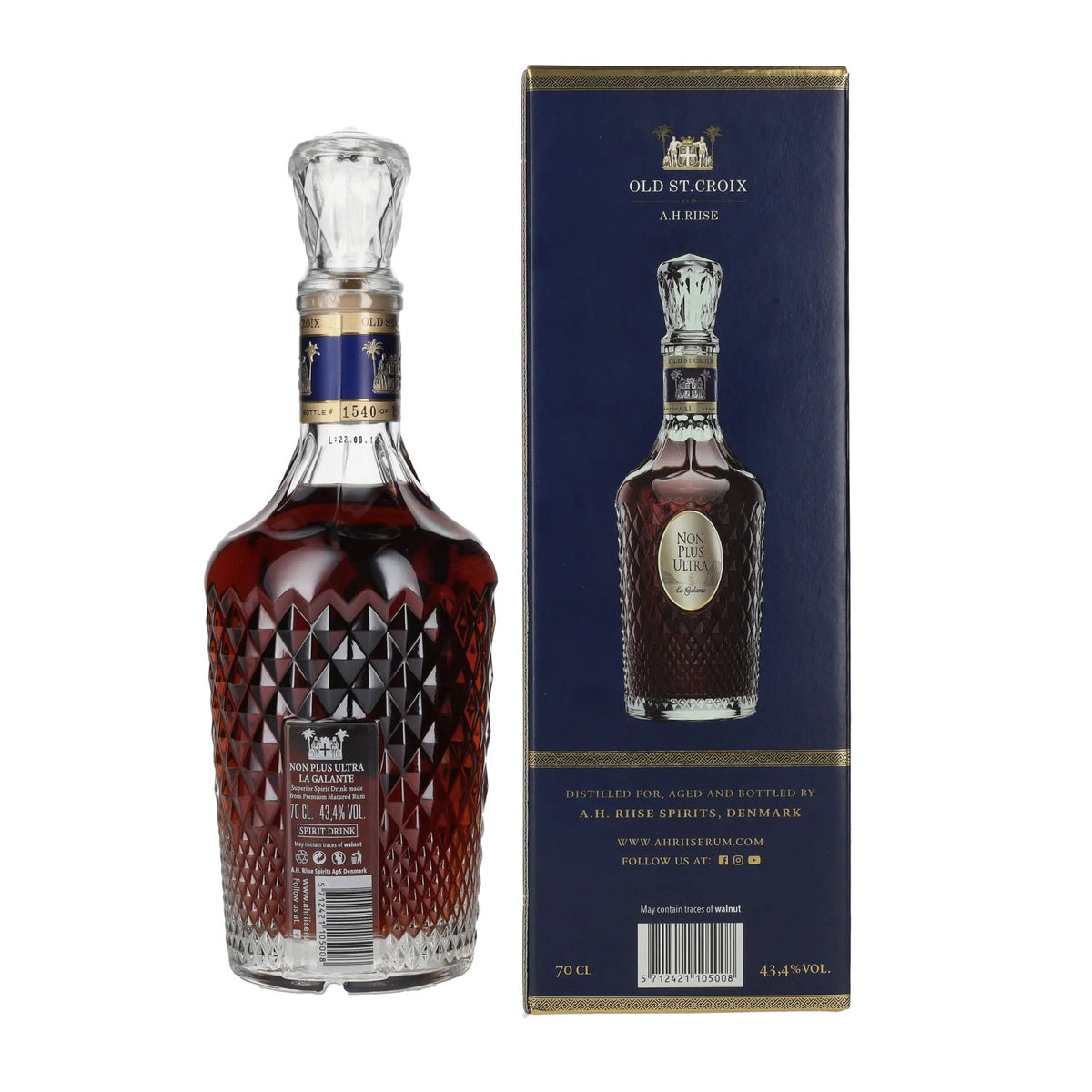 Old St. Croix A.H. Riise NON PLUS ULTRA La Galante 43.4% vol. 0.7l in a gift box