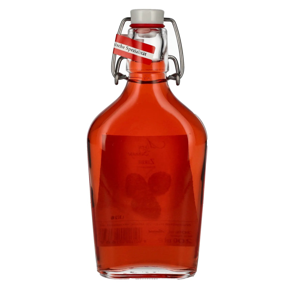 Nannerl Alpenschnaps ZIRBE – Liqueur de pin cembro 30 % vol., 0,2 l, en flacon de poche