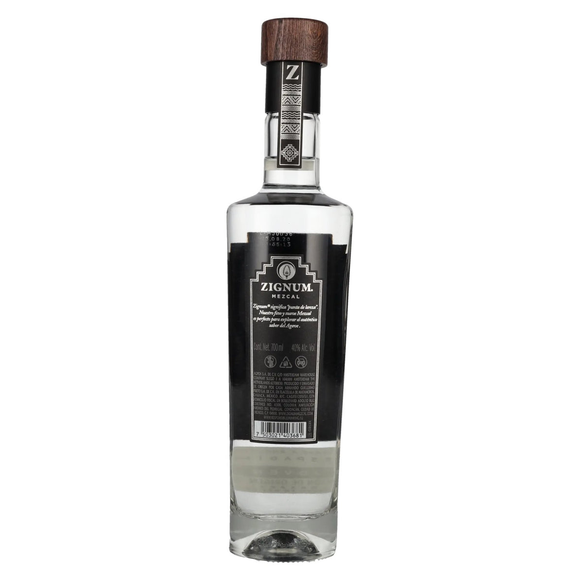 Zignum Mezcal Joven 100 % agave, 40 % vol., 0,7 l