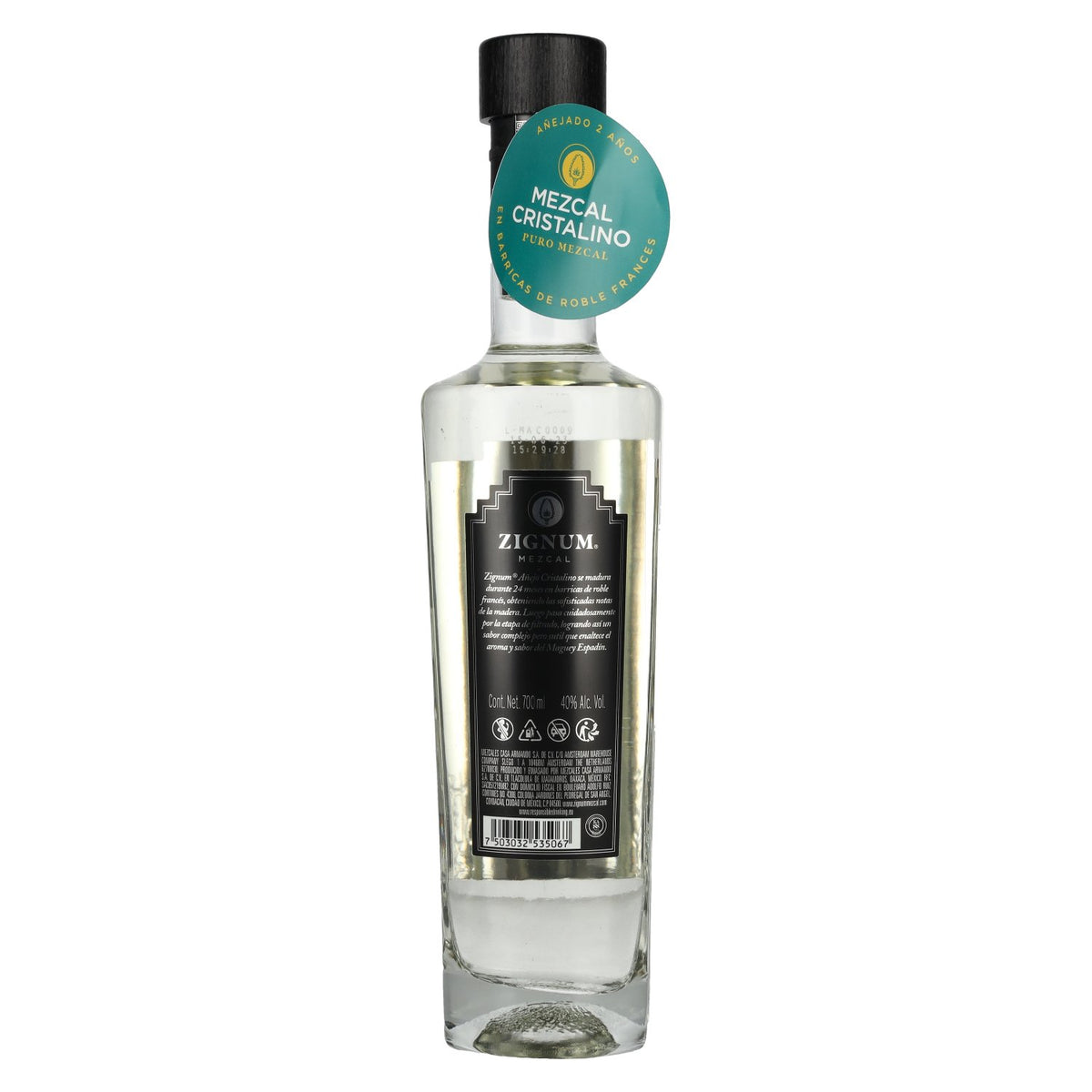 Zignum Mezcal Añejo Cristalino 100% Agave Angustifolia DOP 40% vol. 0,7 l