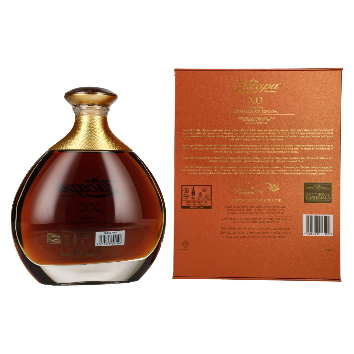 Ron Zacapa Centenario XO Solera Gran Reserva Especial 40% Vol. 0,7l in Geschenkbox