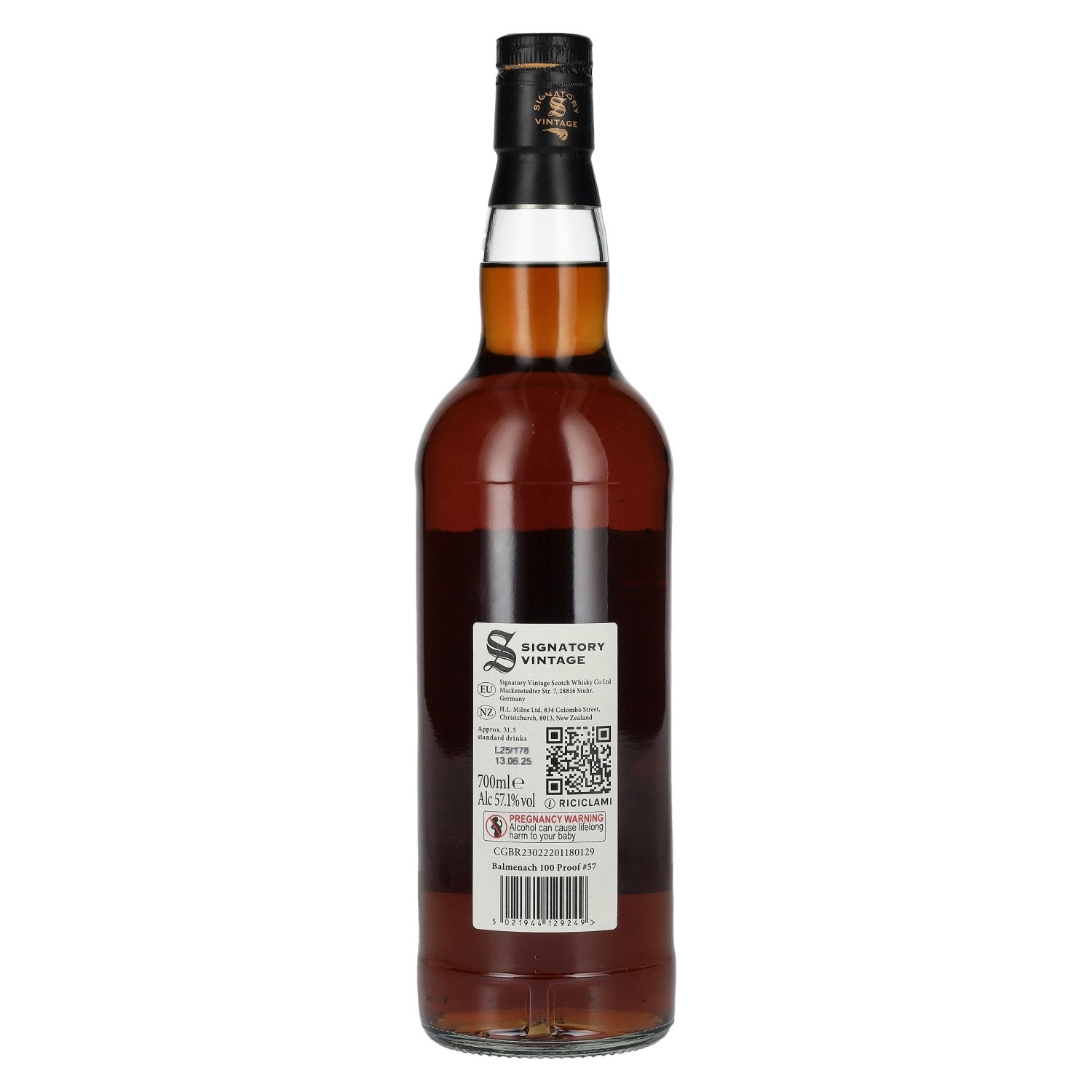 Signatory Vintage 100 Proof Edition BALMENACH 9 Years Old Single Malt #57 2016 57,1% Vol. 0,7l