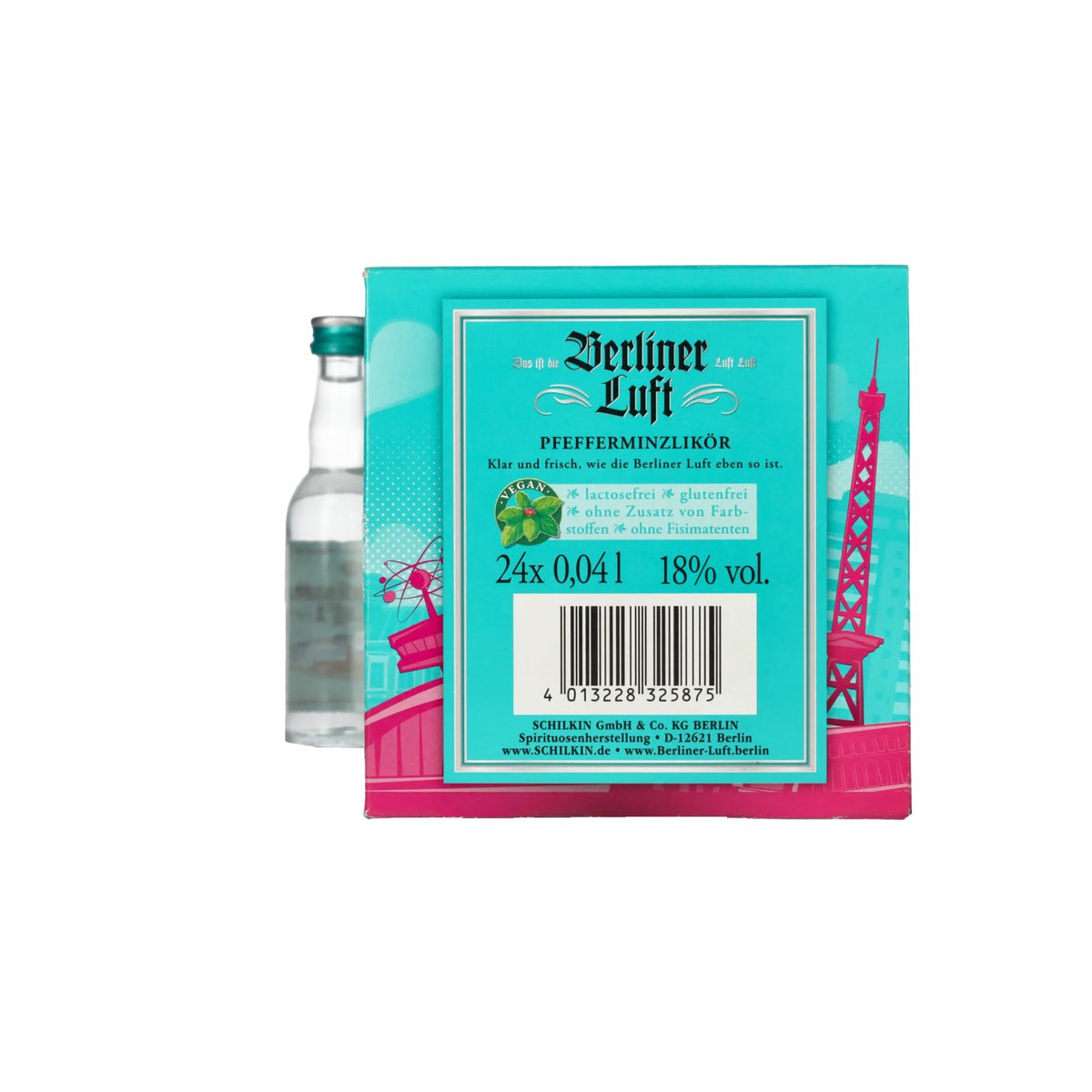 Berliner Luft THE FRESH peppermint liqueur 18% Vol. 24x0,04l