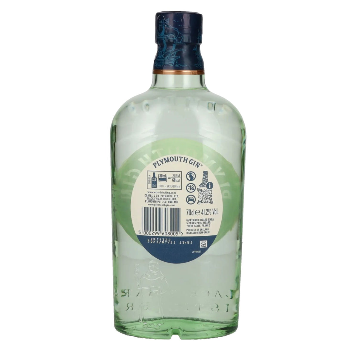 Plymouth Original Strength Dry Gin 41,2% vol. 0,7 l