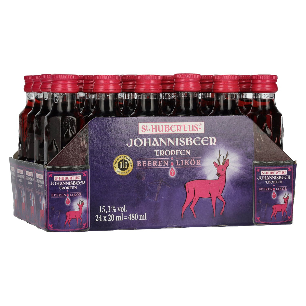 St. Hubertus JOHANNISBEER Druivenlikeur 15,3% vol. 24 x 0,02 l