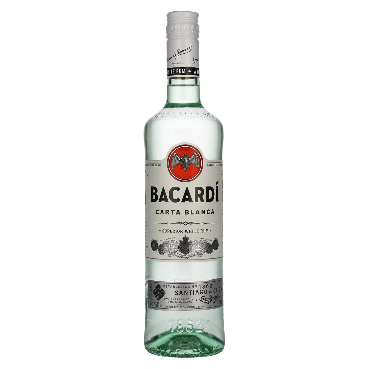 Bacardi Ron Carta Blanca Superior 37.5% ABV 0.7l