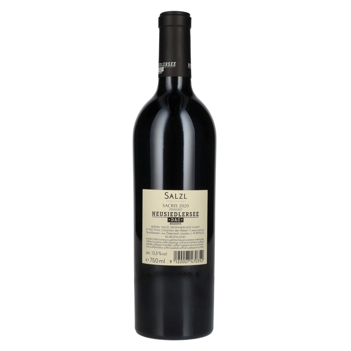 Salzl Sacris Zweigelt Reserve Neusiedlersee DAC 2020 13.5% ABV 0.75l