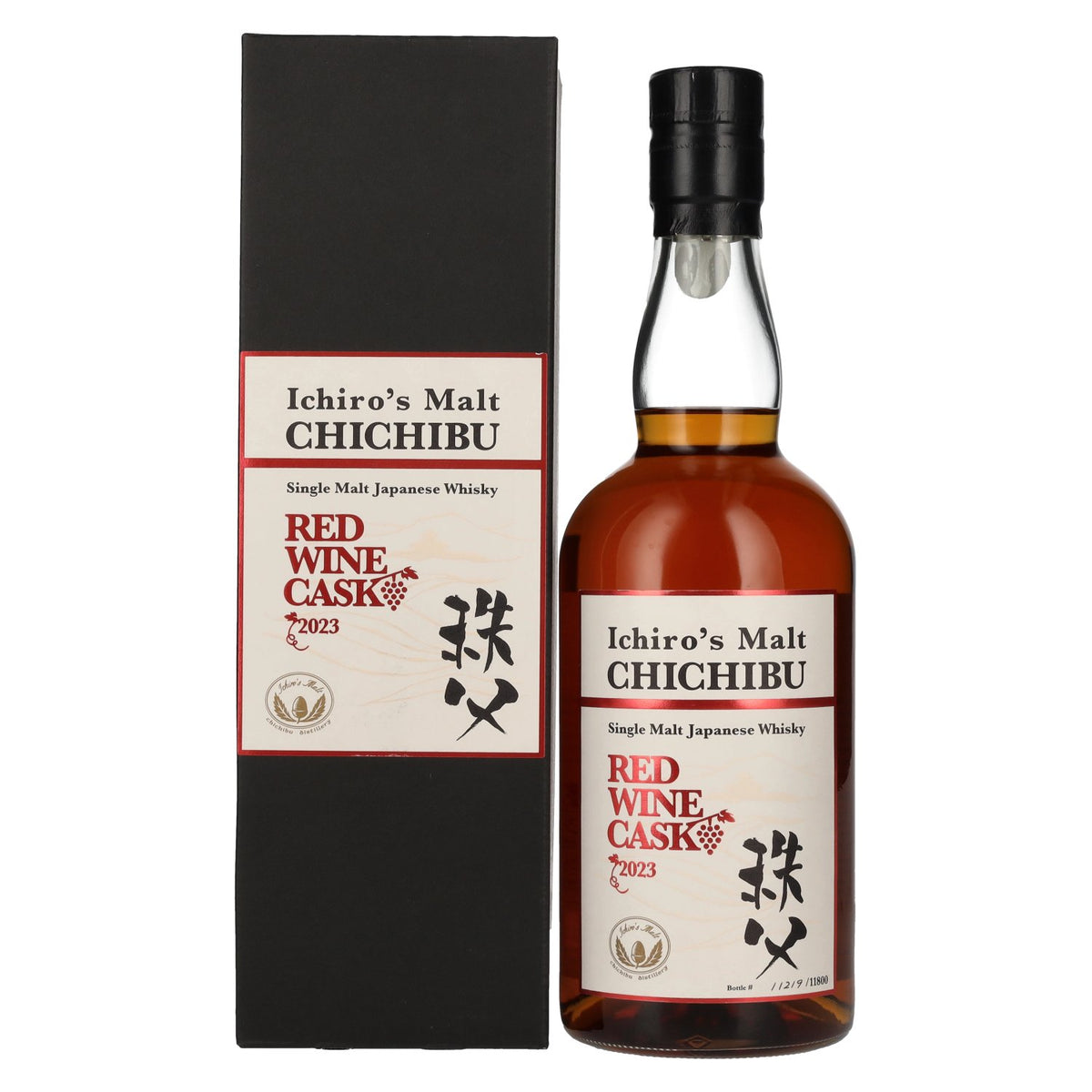 Chichibu Ichiro's Single Malt Red Wine Cask Japanese Whisky 2023 50,5% Vol. 0,7l en coffret cadeau
