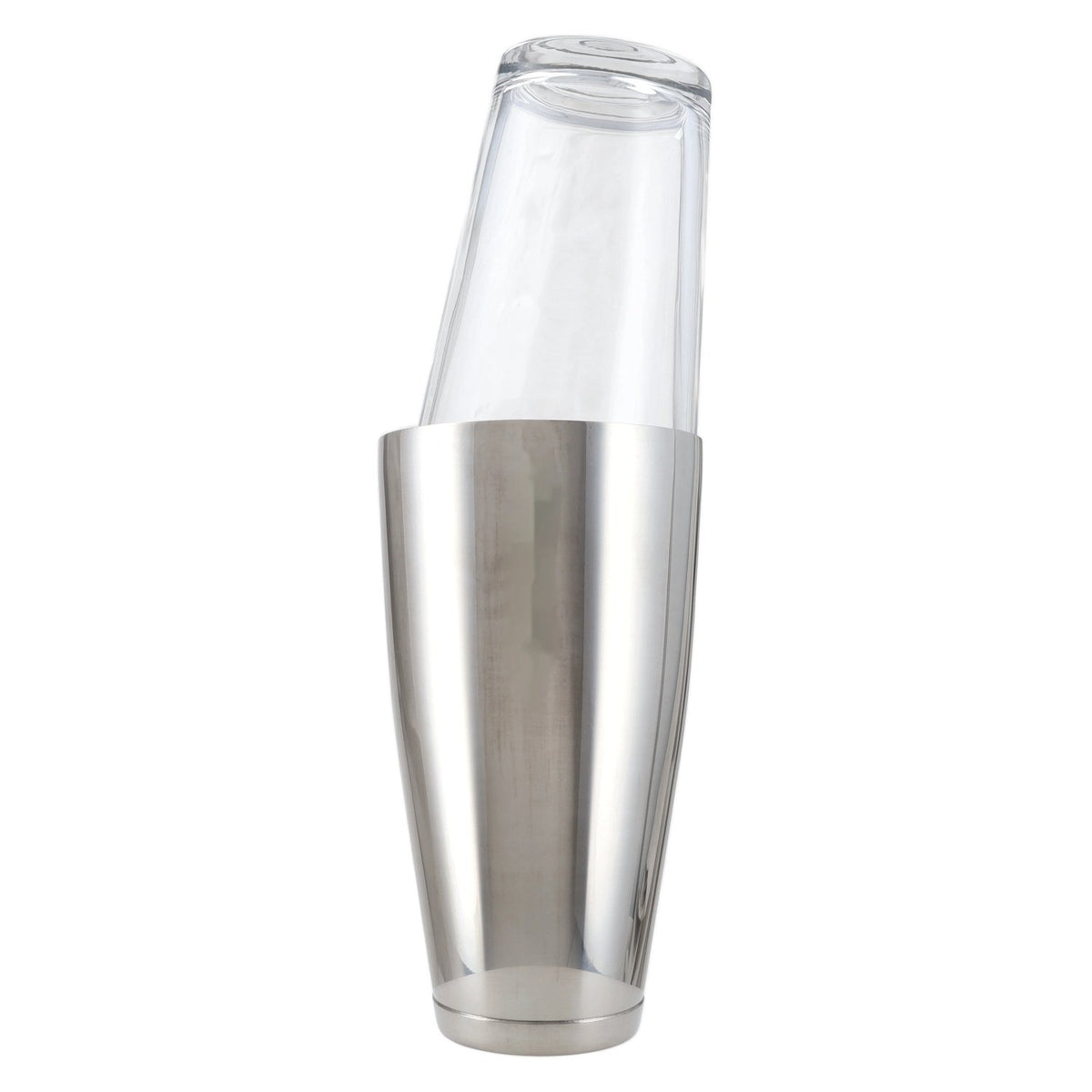APS Boston Shaker zilver, 2-delig met glas