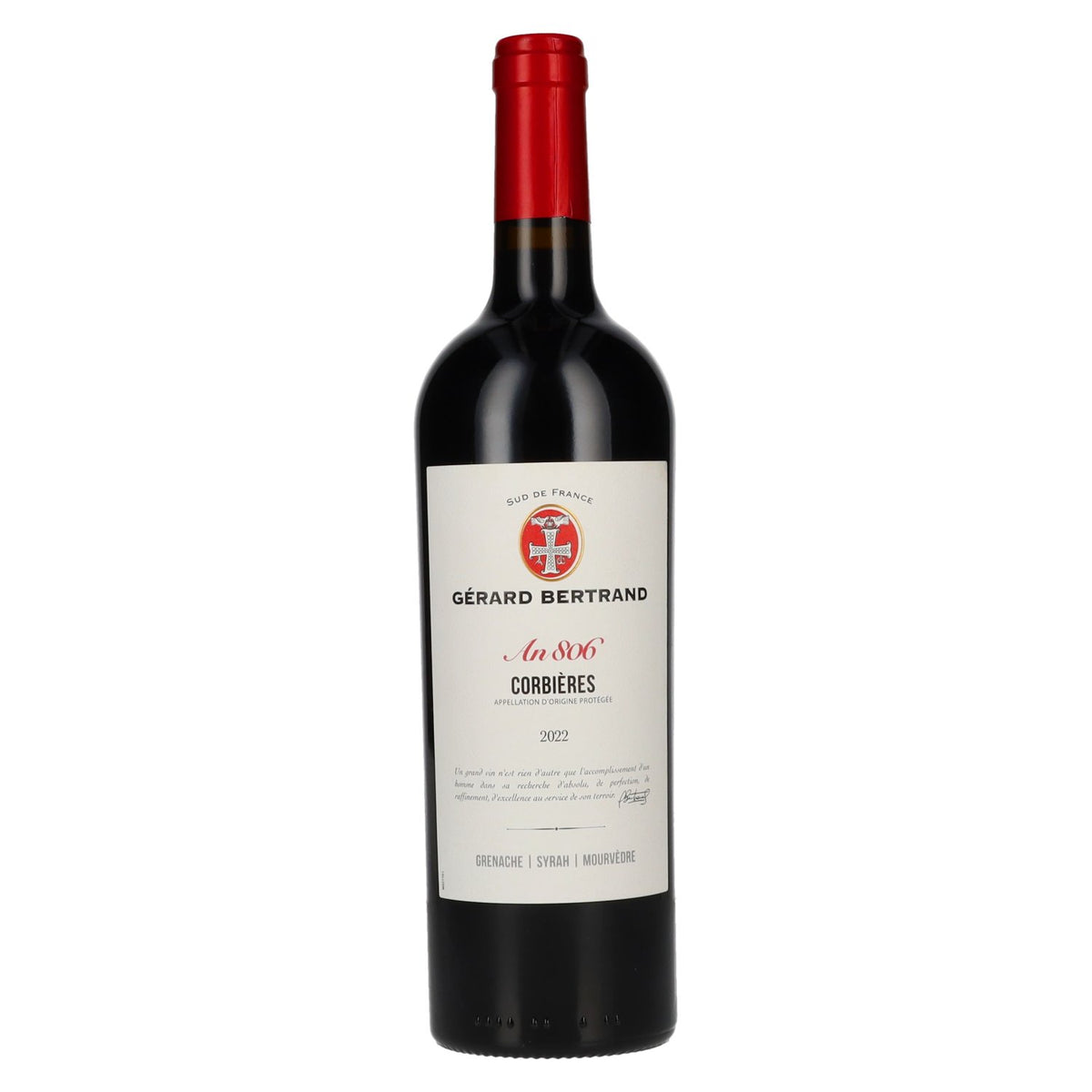 Gérard Bertrand CORBIÈRES An806 AOP 2022 14,5% Vol. 0,75l