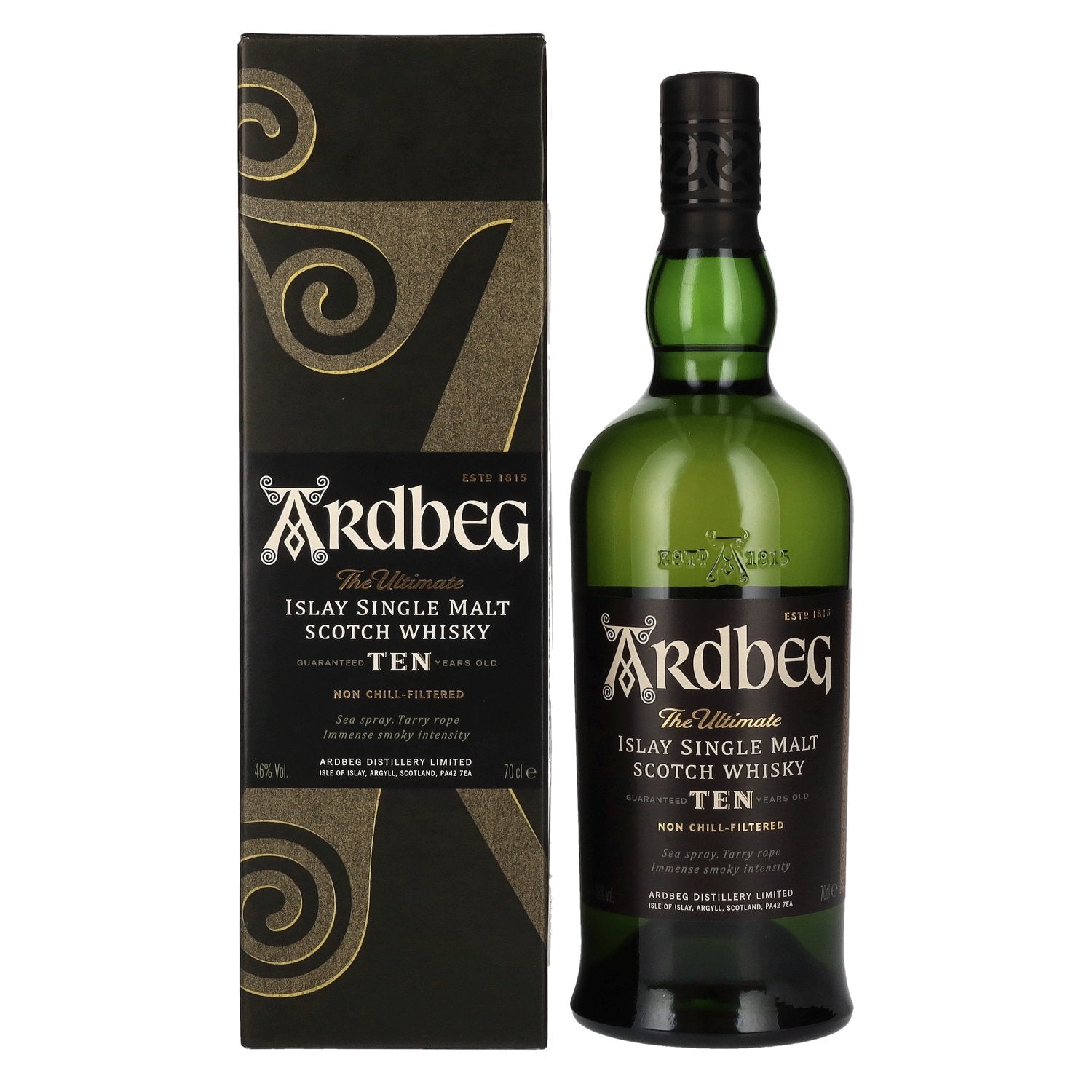 Ardbeg TEN Years Old Islay Single Malt 46% Vol. 0,7l in Geschenkbox
