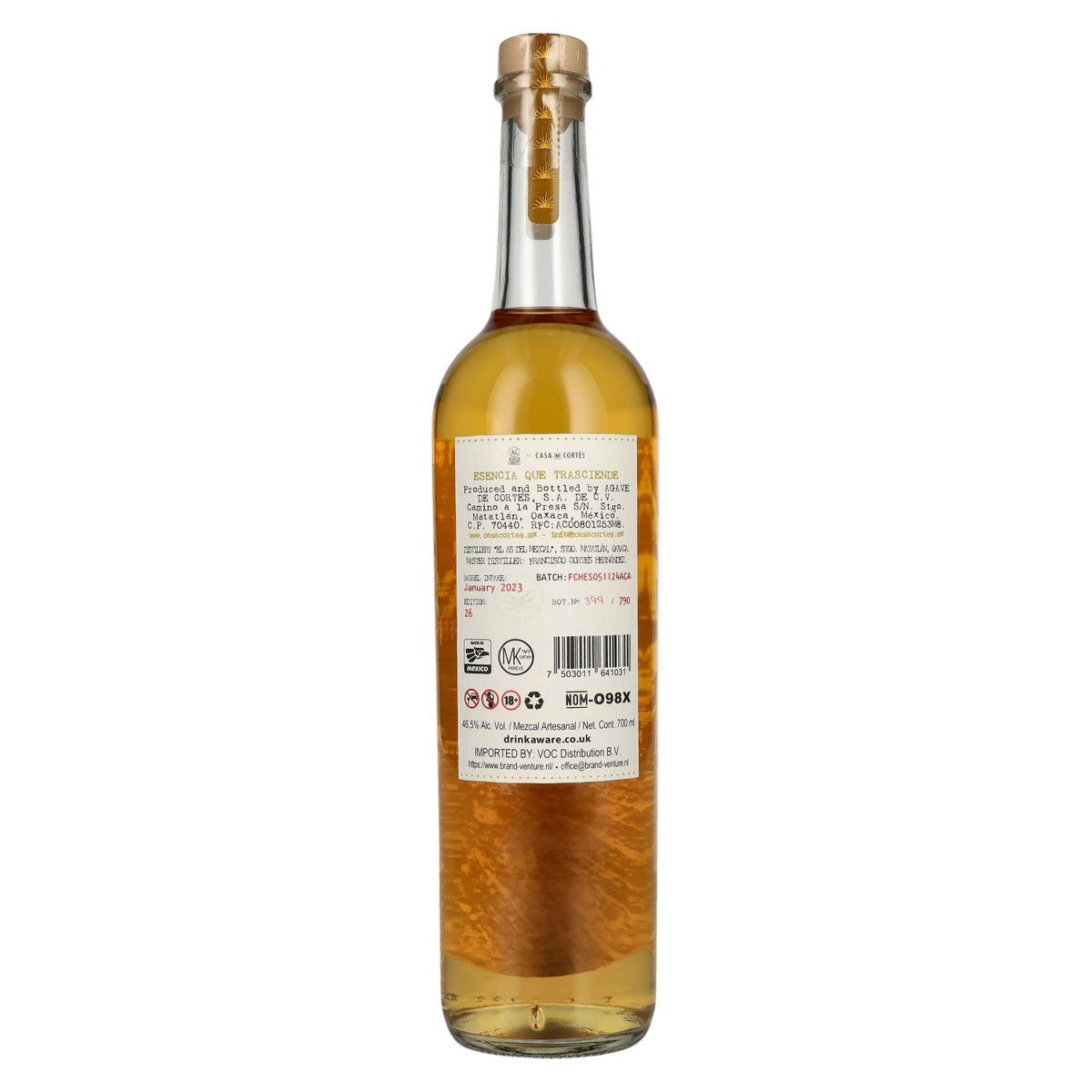 Agave de Cortés Mezcal Artesanal AÑEJO 46,5% vol. 0,7 l