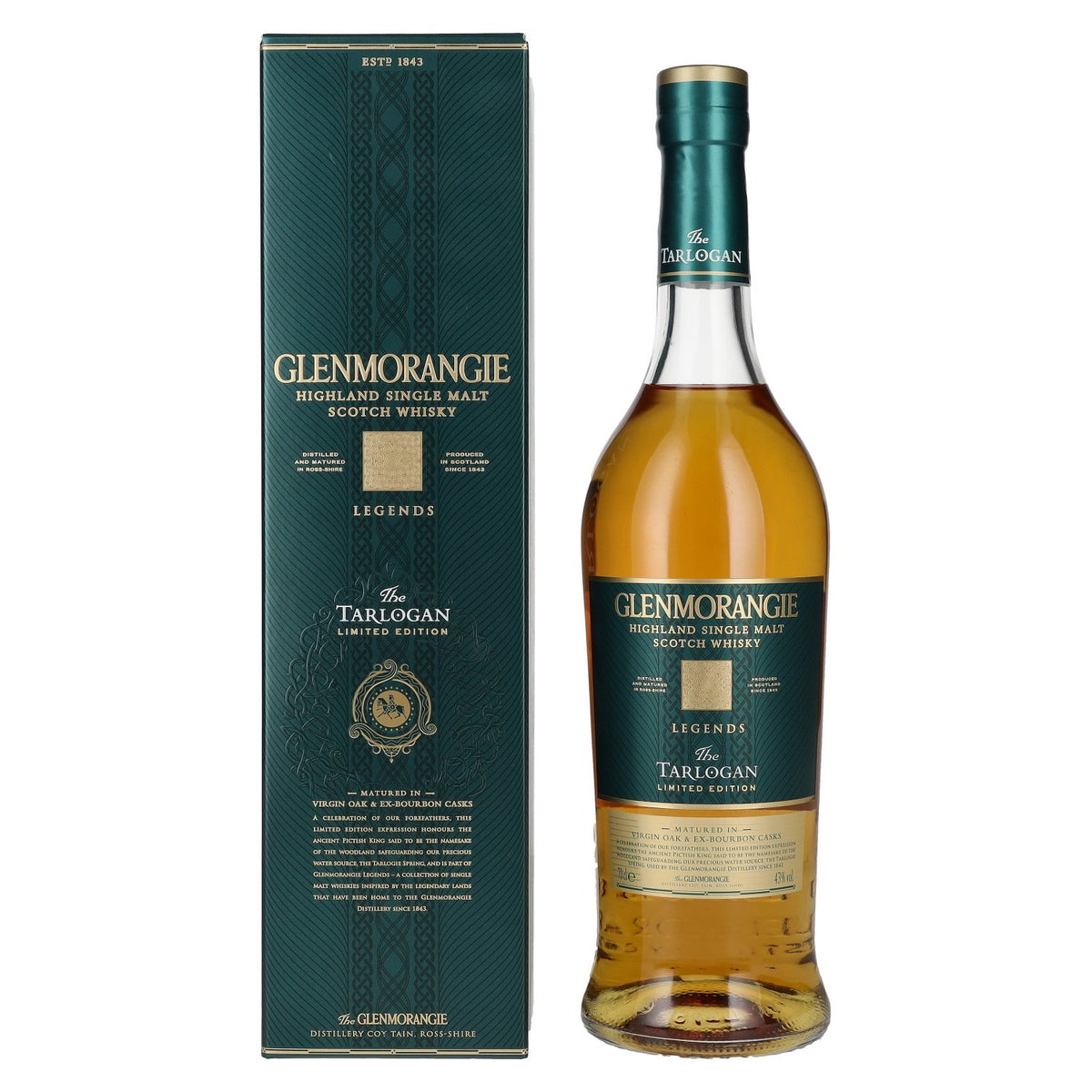 Glenmorangie Legends The TARLOGAN Highland Single Malt 43% Vol. 0,7l in Geschenkbox