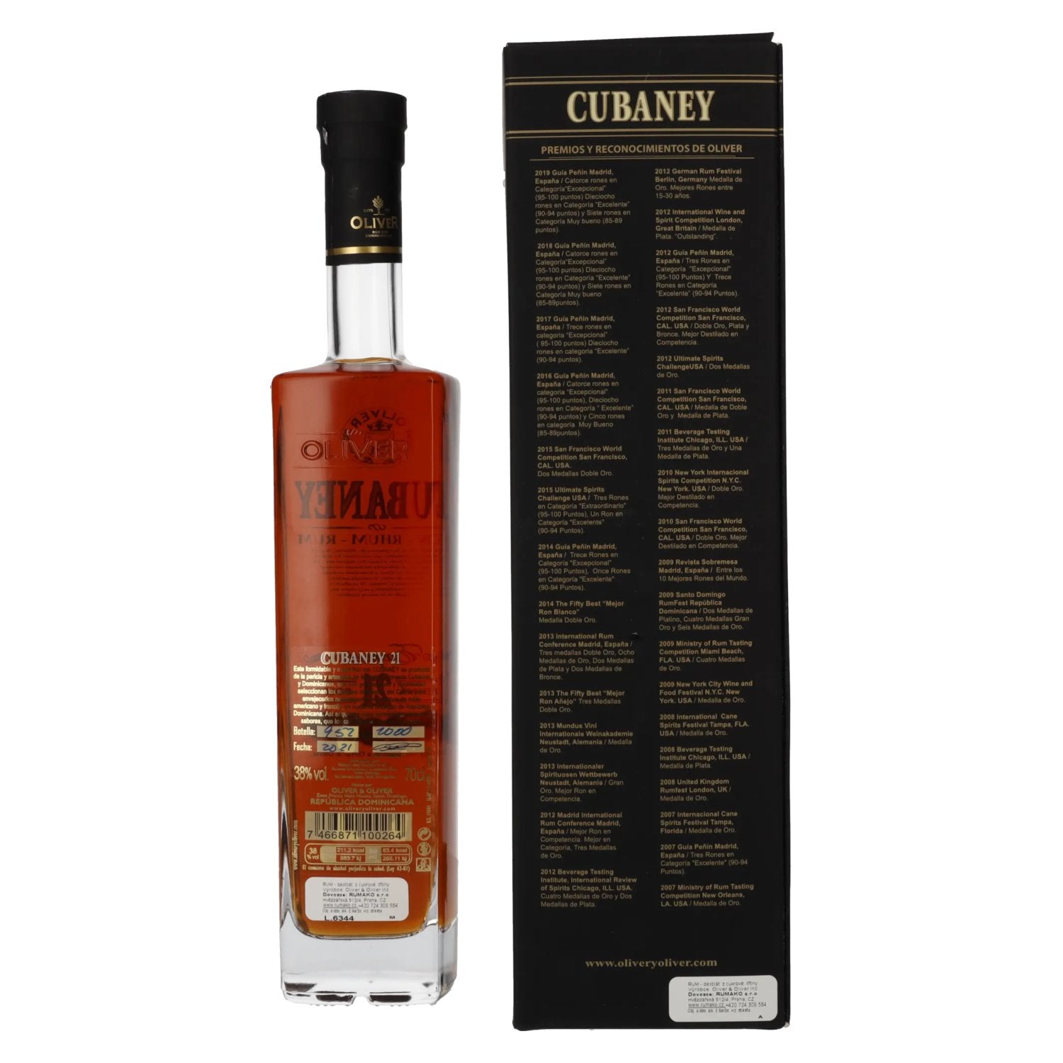Ron Cubaney EXQUISITO 21 Sistema Solera 38% Vol. 0,7l in gift box