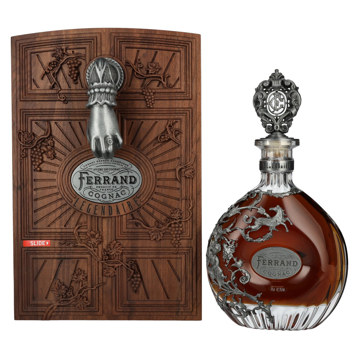 Cognac Ferrand Légendaire Grande Champagne Cognac 42,1% Vol. 0,7l in wooden box
