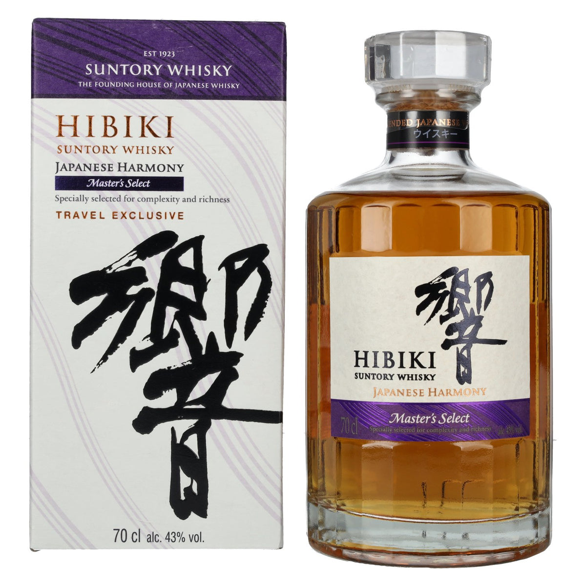 Suntory Hibiki Japanese Harmony Master's Select Japanese Blended Whisky 43% Vol. 0,7l in Geschenkbox