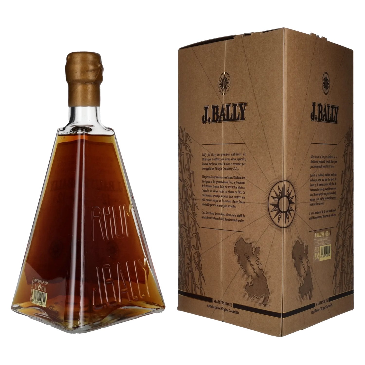 J. Bally Rhum Vieux Agricole Martinique 12 Ans D'Âge 45% Vol. 0,7l in gift box
