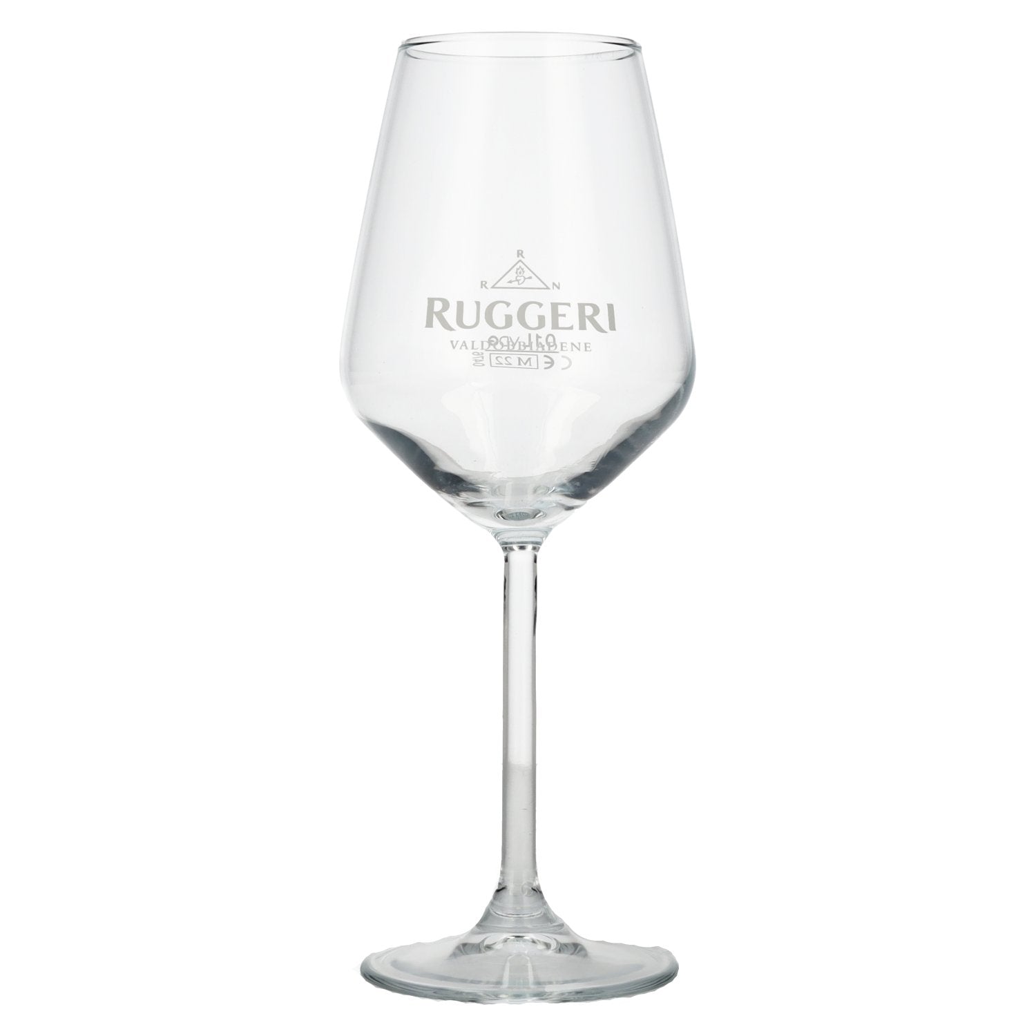 Ruggeri Argeo Prosecco stemmed glass with calibration