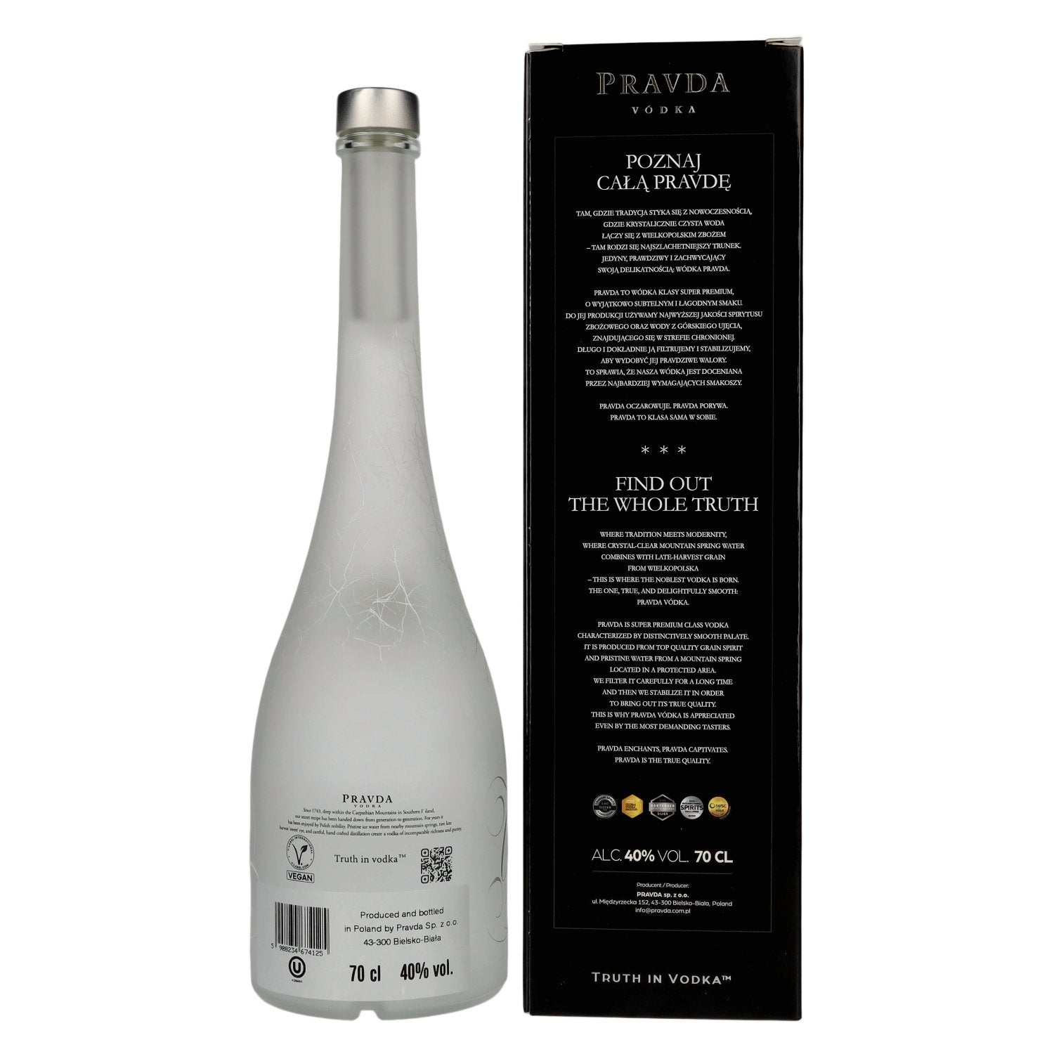Pravda Vodka 40% Vol. 0,7l in Geschenkbox