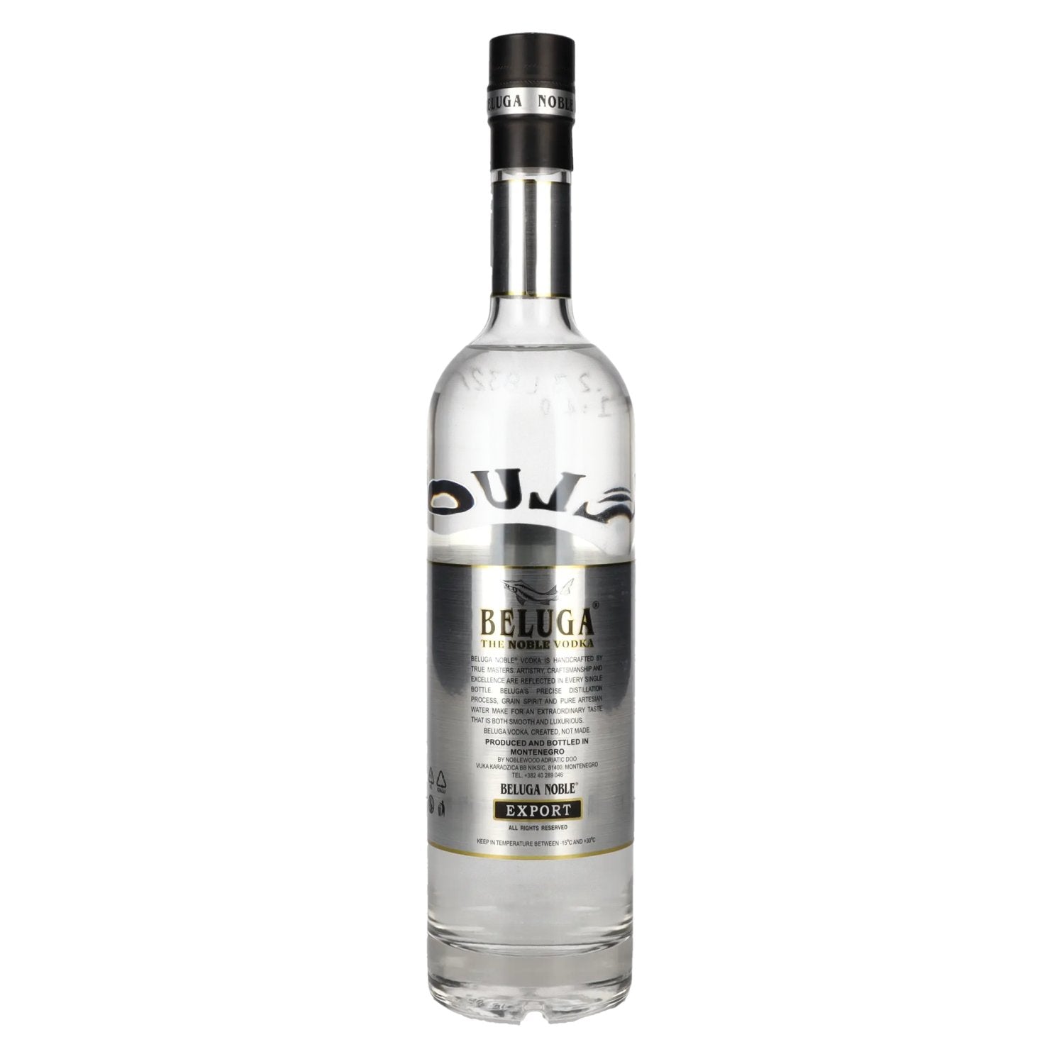 Beluga Noble Vodka EXPORT Montenegro 40% Vol. 0,5l – delicando