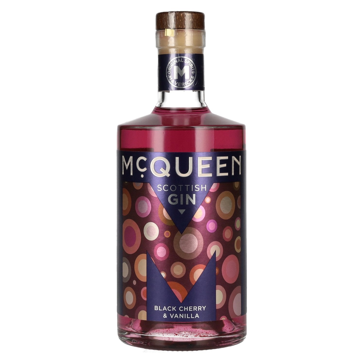 McQueen Zwarte kers &amp; vanille Schotse gin 37,5% Vol. 0,7l