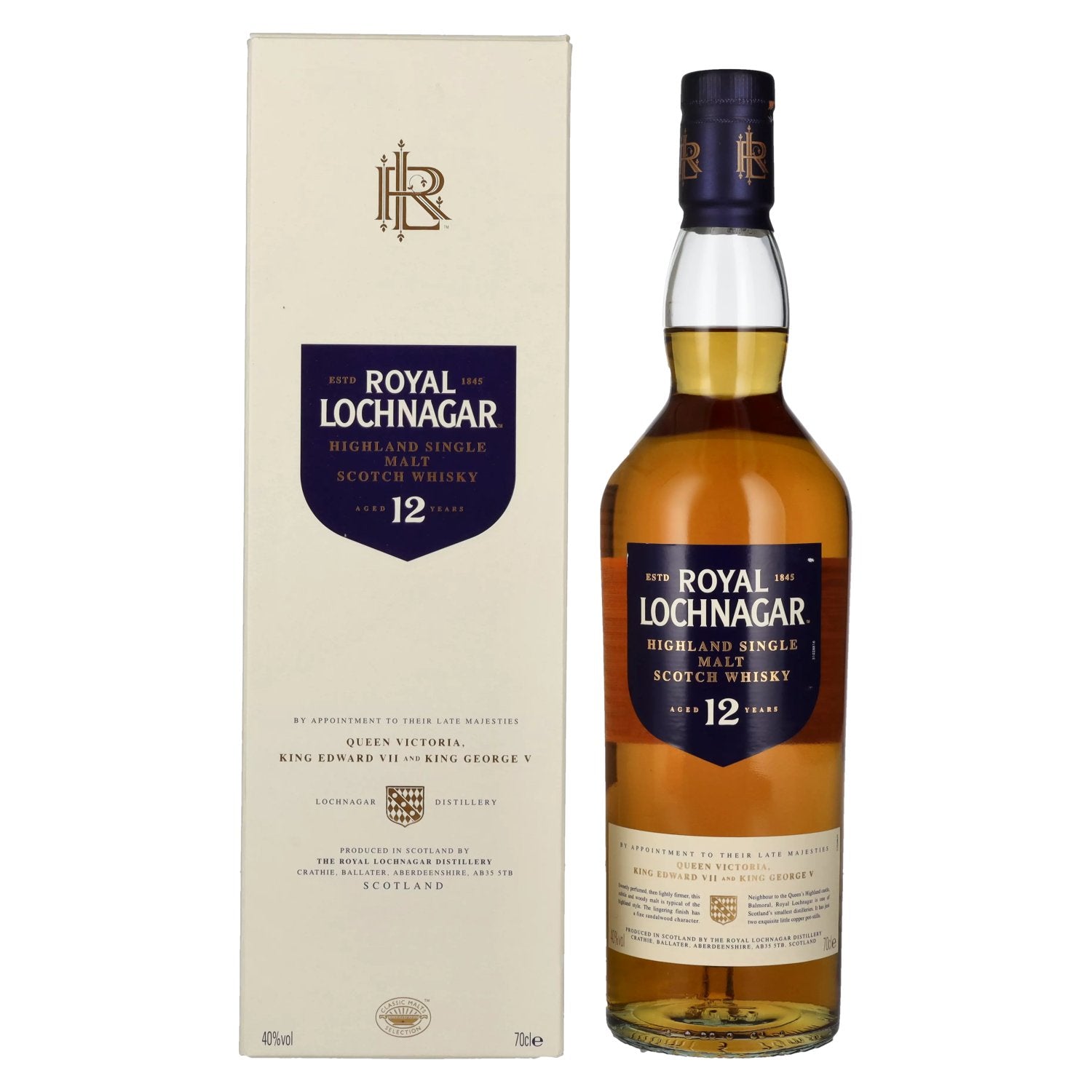 Royal Lochnagar 12 Years Old Highland Single Malt 40% Vol. 0,7l in gift box