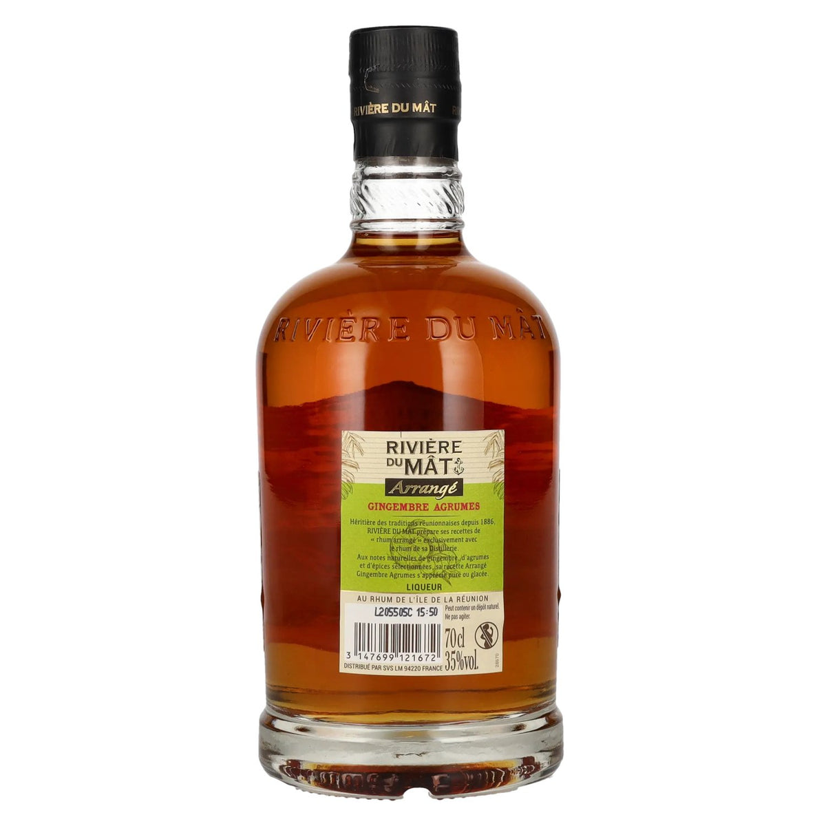 Rivière du Mât, liqueur au gingembre et aux agrumes, 35 % vol., 0,7 l