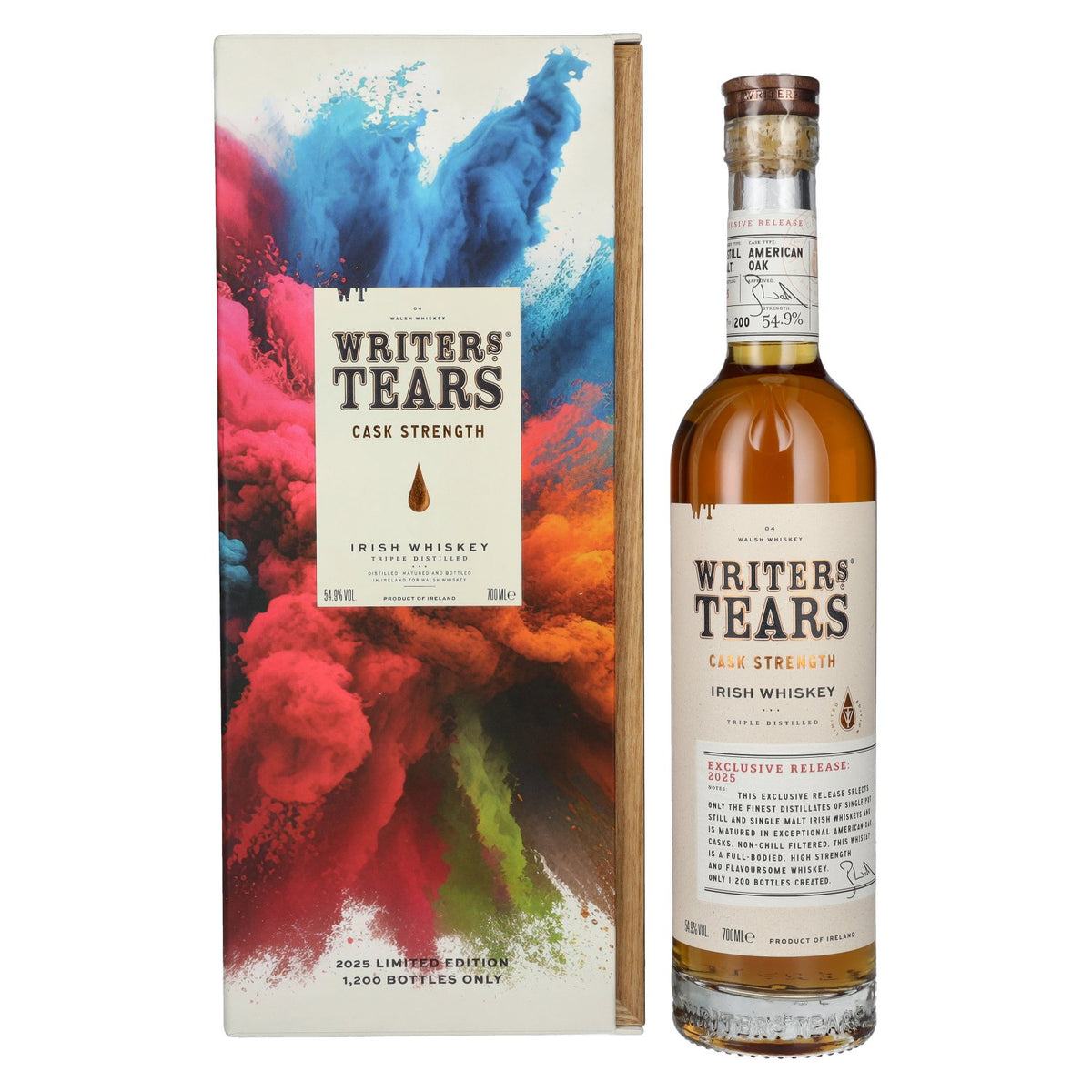 Writer's Tears CASK STRENGTH Irish Whiskey Exclusive Release 2025 54.9% vol. 0.7l in a gift box