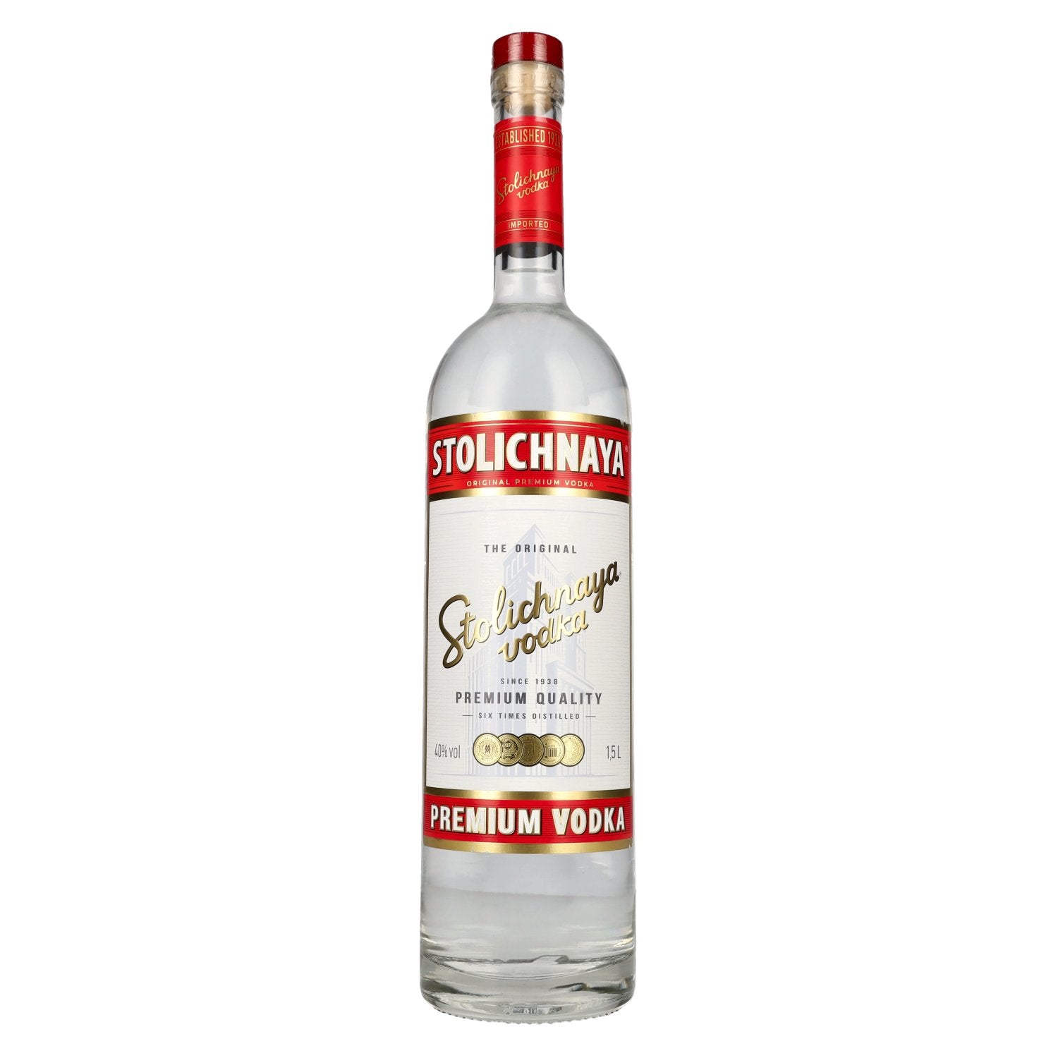 Stolichnaya Premium Vodka FKP 40% Vol. 1,5l