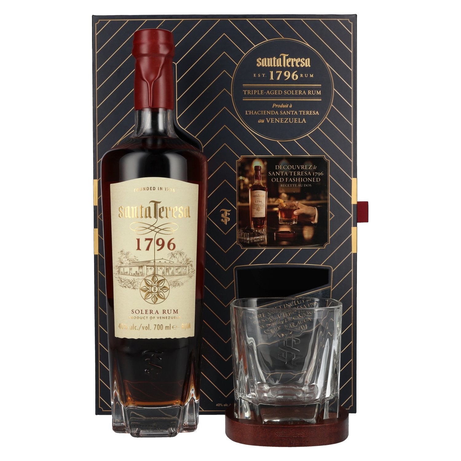 Santa Teresa 1796 Rum Solera 40% Vol. 0,7l in gift box with glass