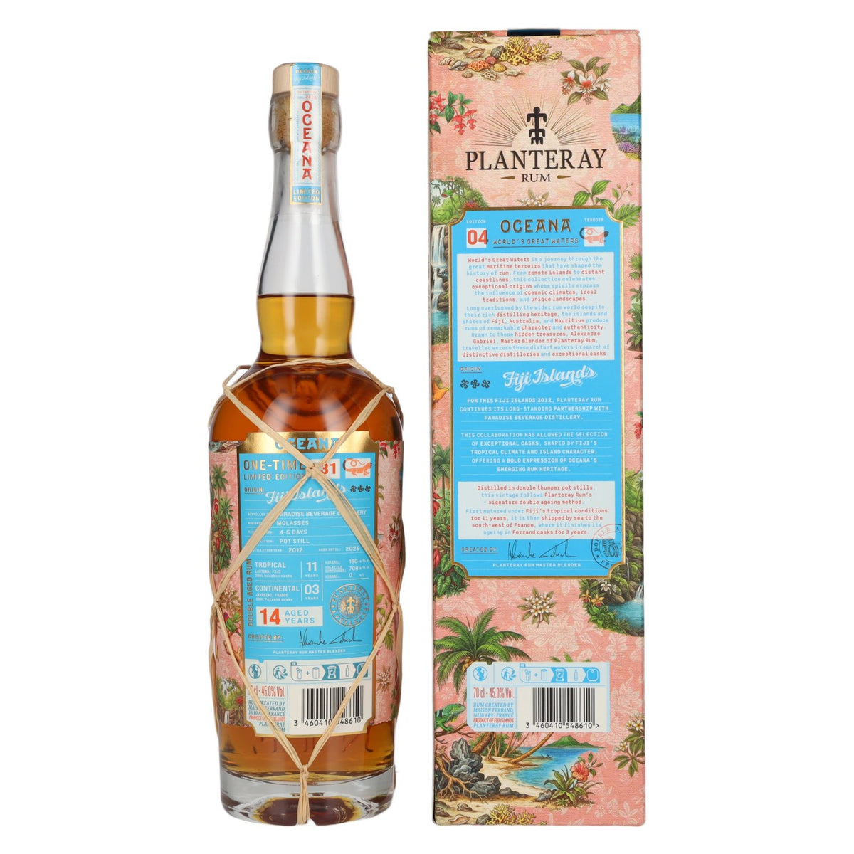 Planteray Rum FIJI ISLANDS ONE-TIME Oceana Collection Limited Edition 2012 45% Vol. 0,7l in Geschenkbox