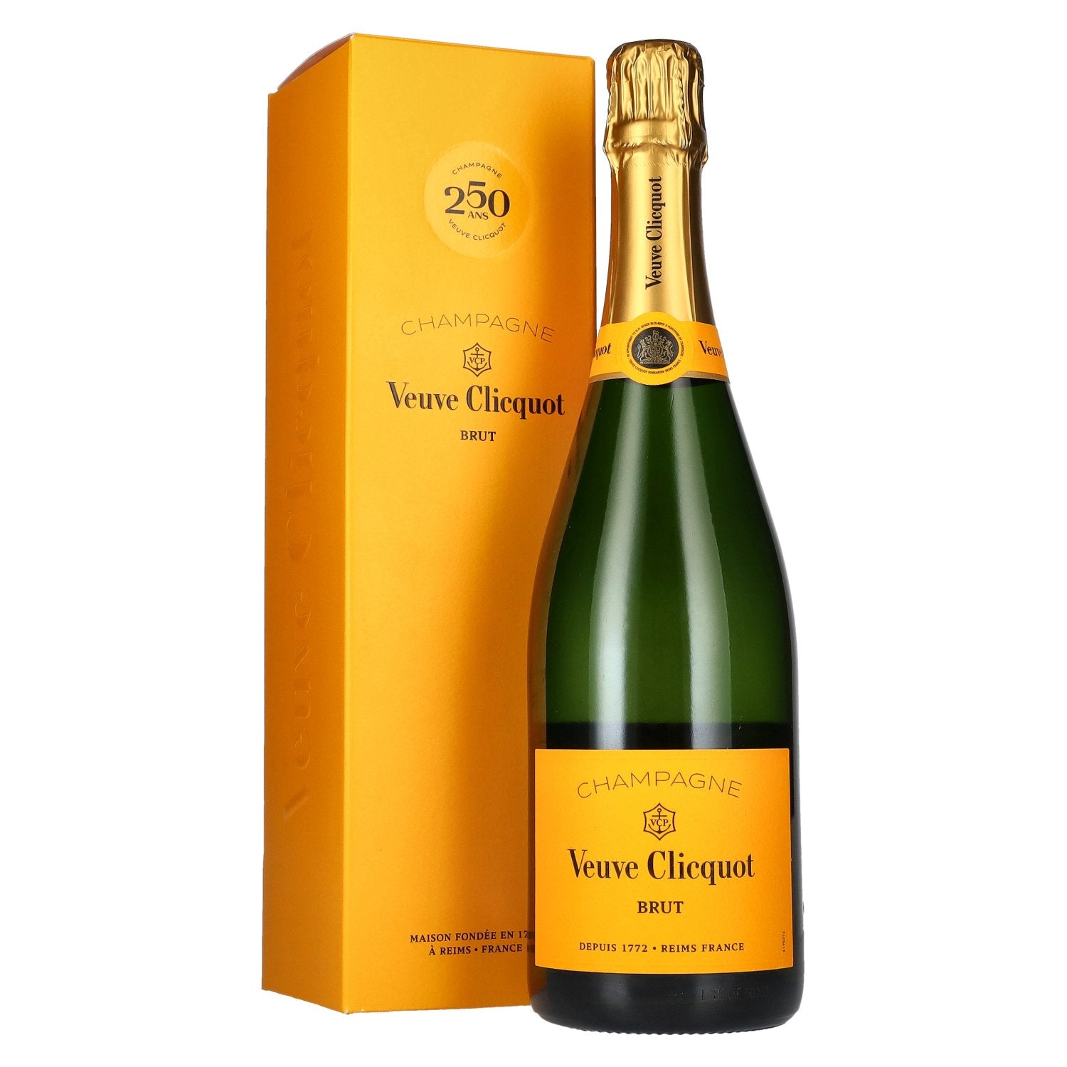 Veuve Clicquot 250 ANS Champagne Brut Yellow Label 12,5% vol. 0,75l en coffret cadeau