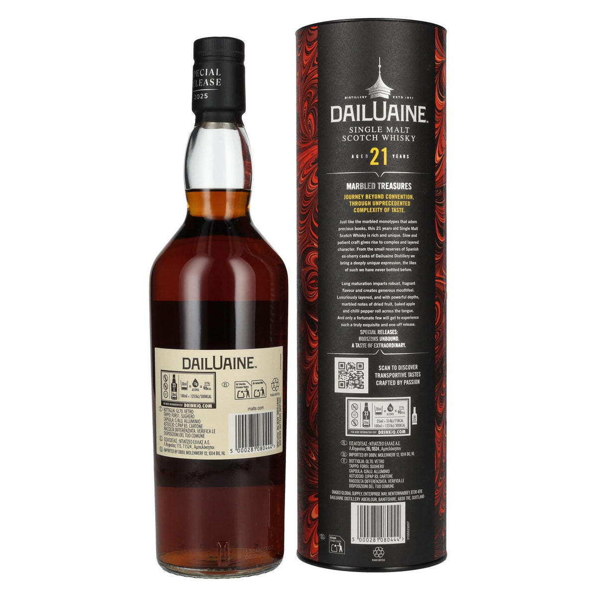 Dailuaine 21 Years Old MARBLED TREASURES Single Malt Special Release 2025 54,3% Vol. 0,7l in geschenkverpakking