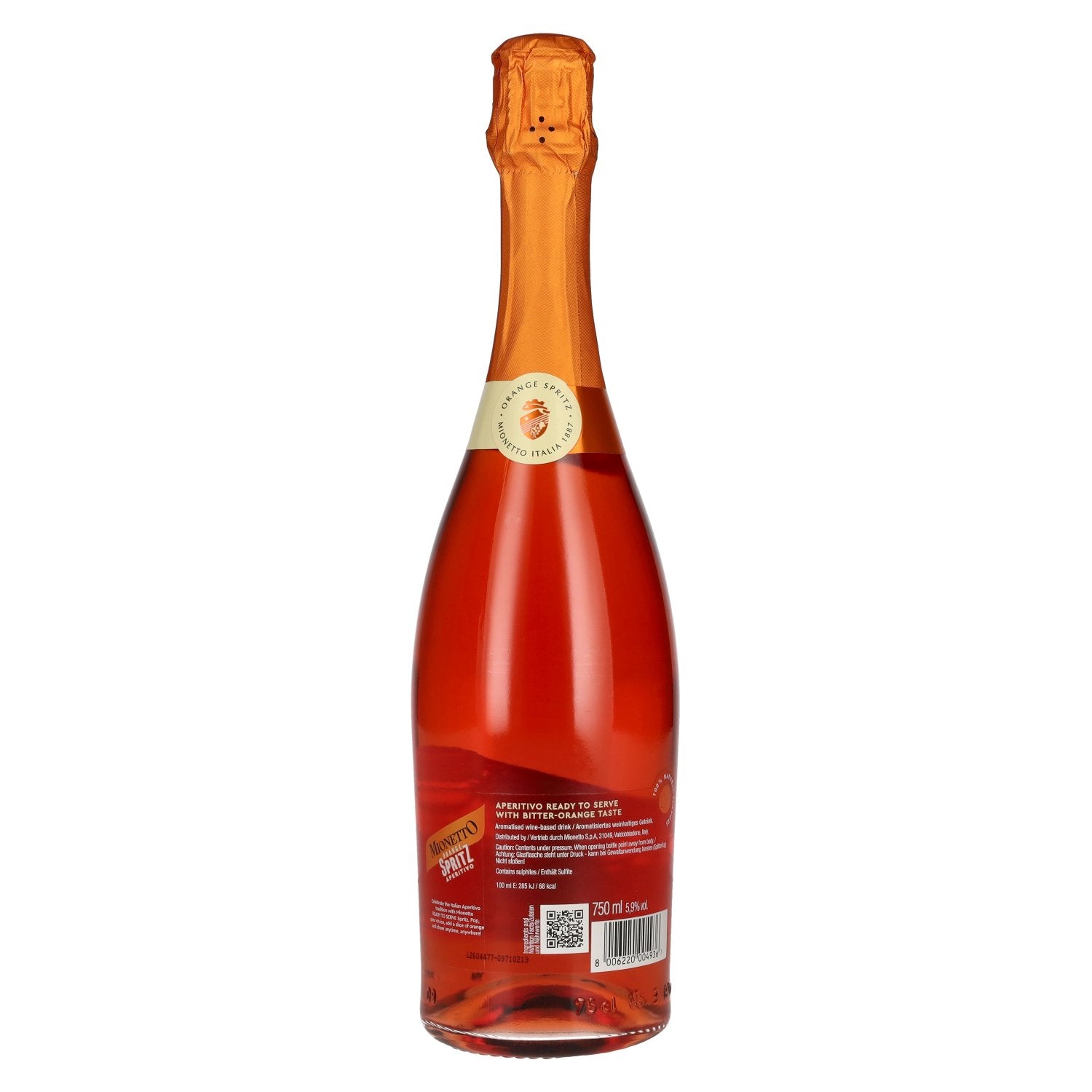 Mionetto Sinaasappel Spritz Aperitivo Klaar om te serveren 5,9% Vol. 0,75l