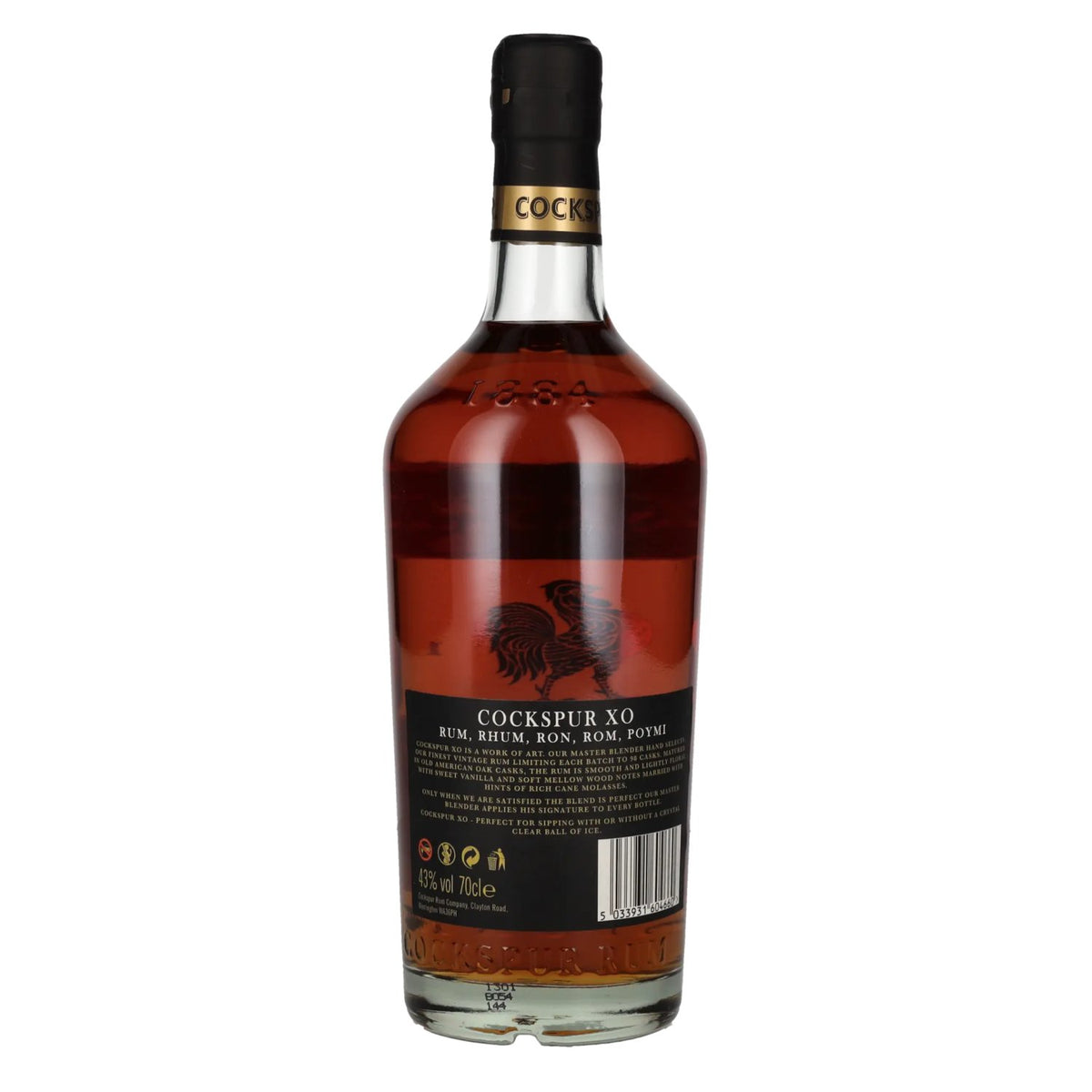 Cockspur XO MASTER'S SELECT Authentic Barbados Rum 43% vol. 0,7 l